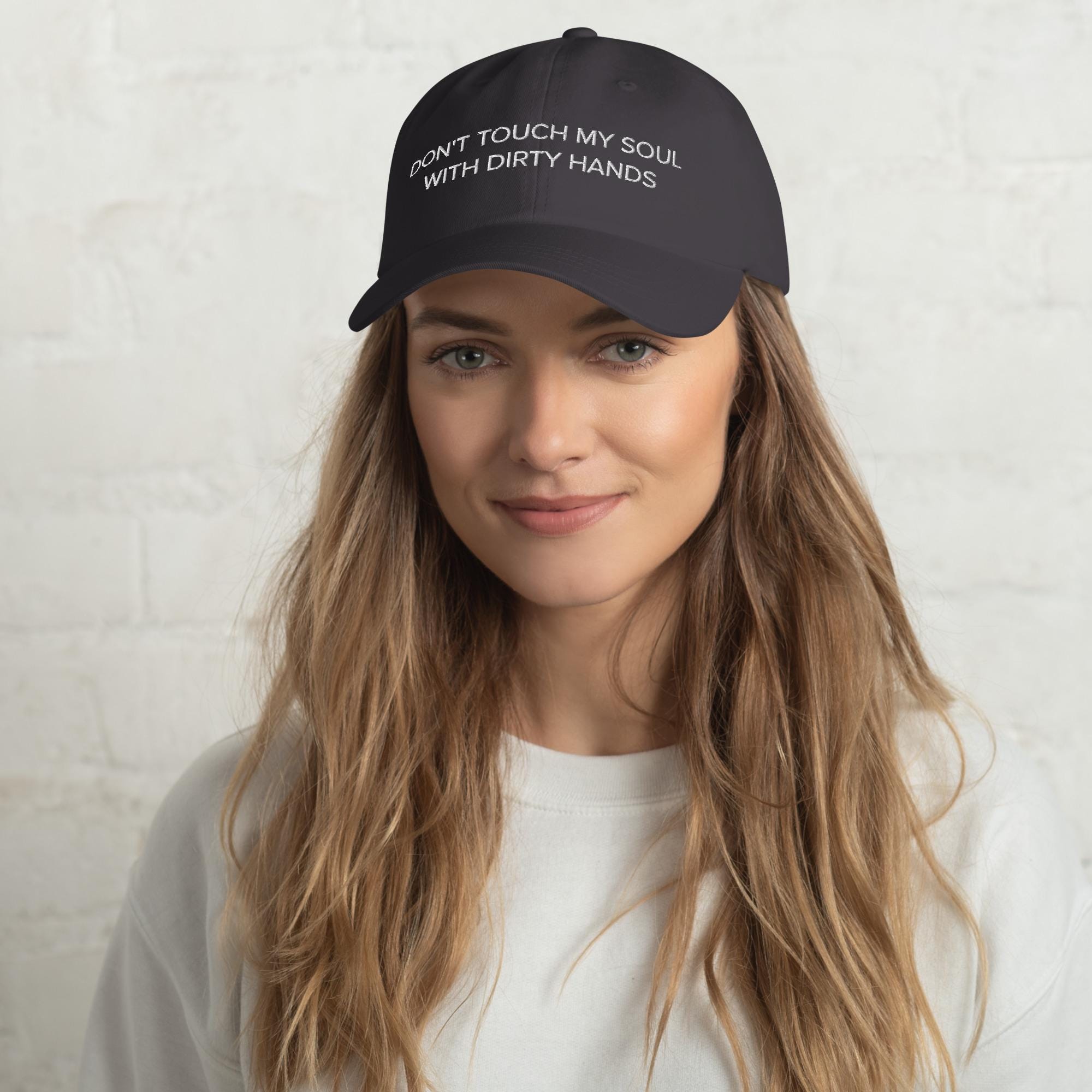 Embroidered Dad Hat: "Don't Touch My Soul" Minimalist Cap