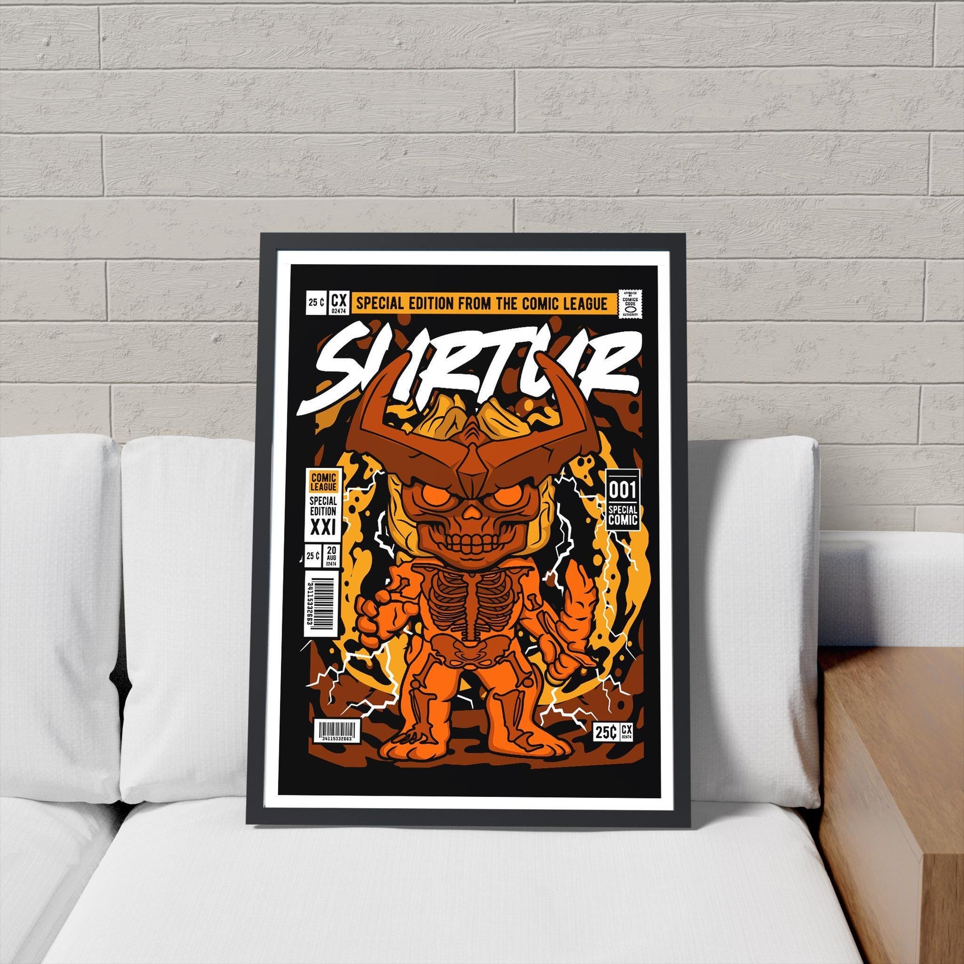 Framed Poster - Surtur Thor Parody Comic Cover