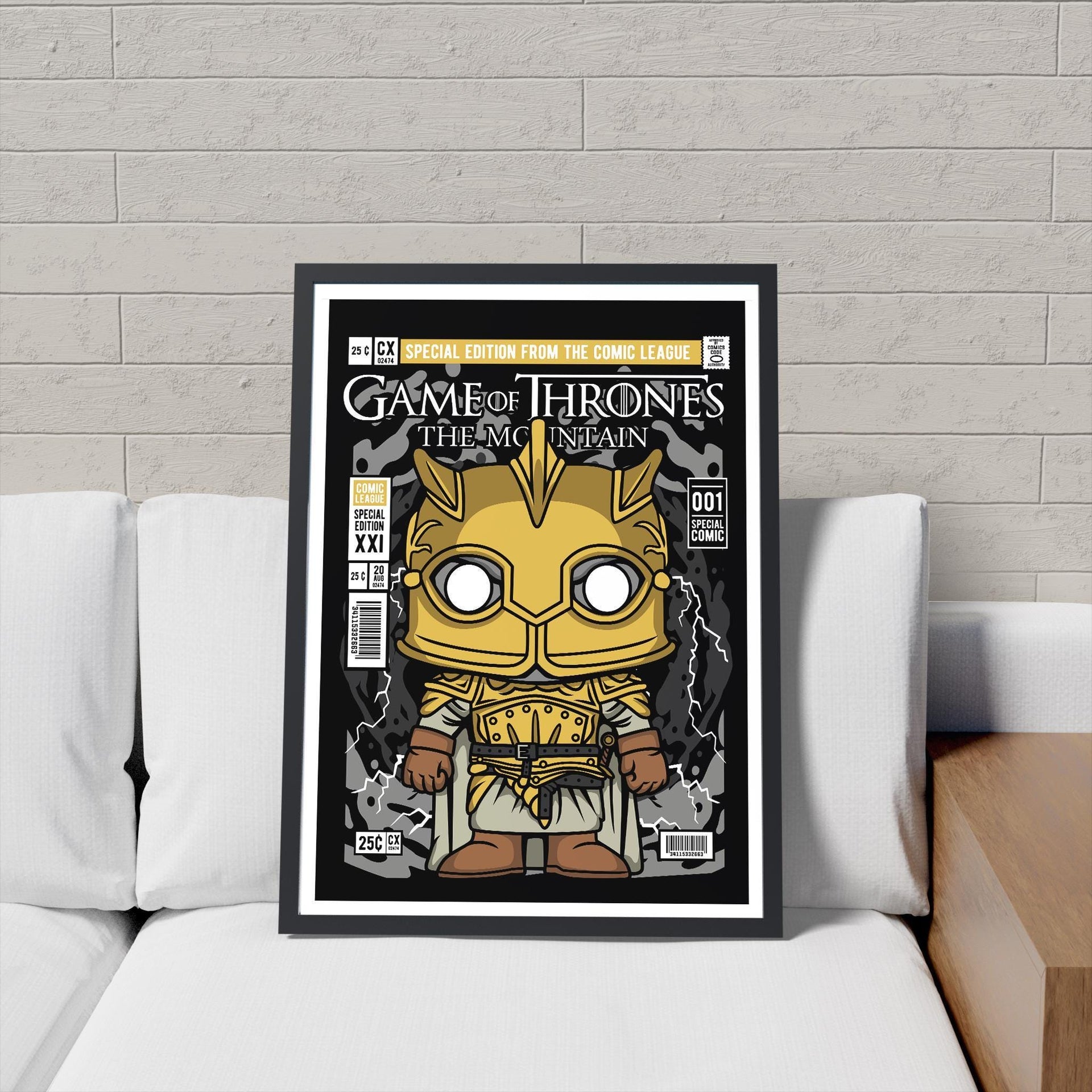 Framed Poster - Game of Thrones Parody Comic Cover