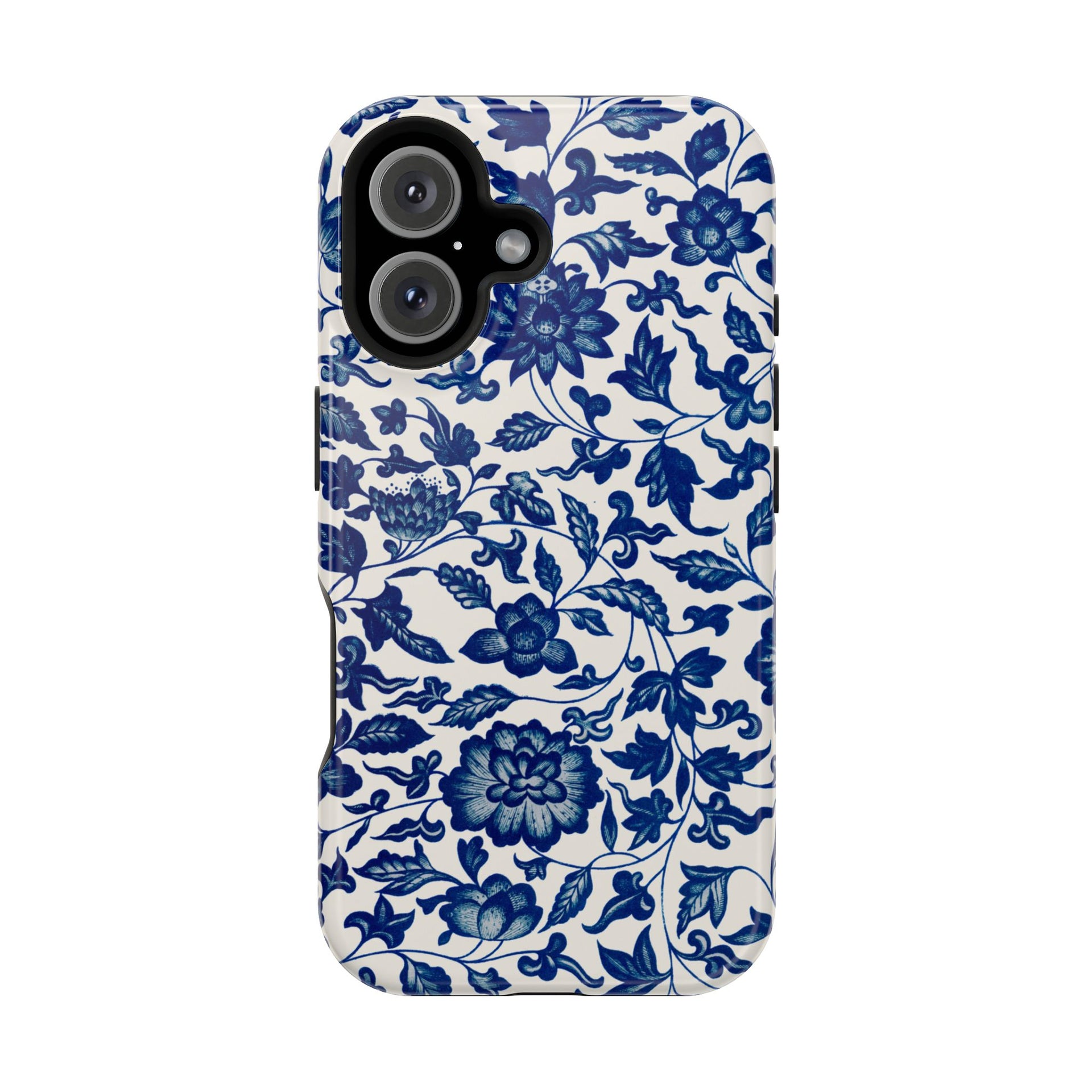 Traditional iPhone Case - Blue Floral iPhone
