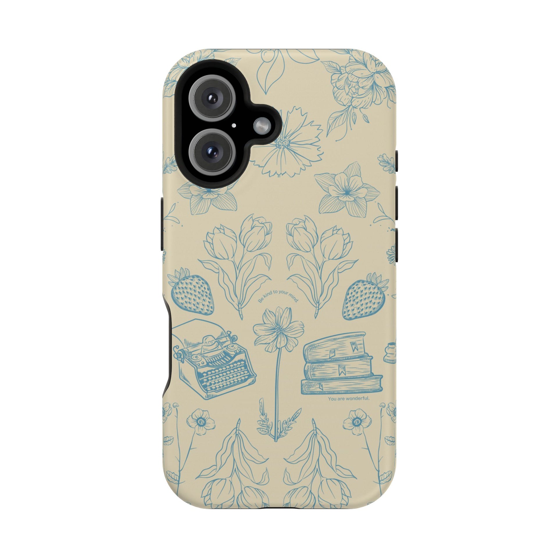 Vintage Floral iPhone Case - Magnetic Tough Cover