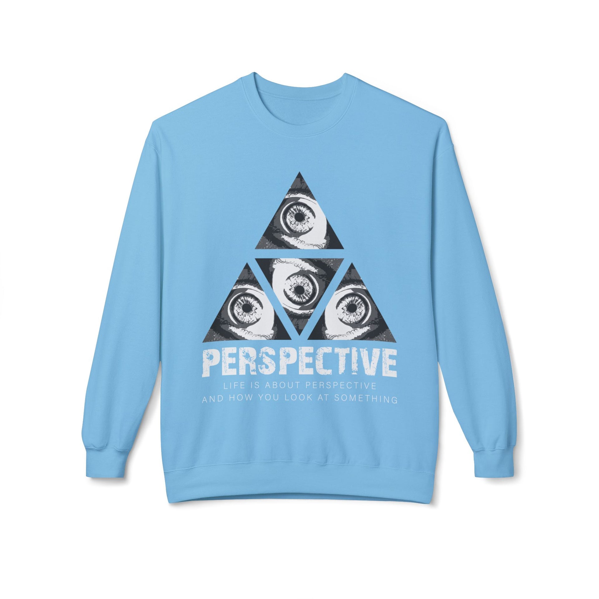 Perspective Sweatshirt - Geometric Crew Neck