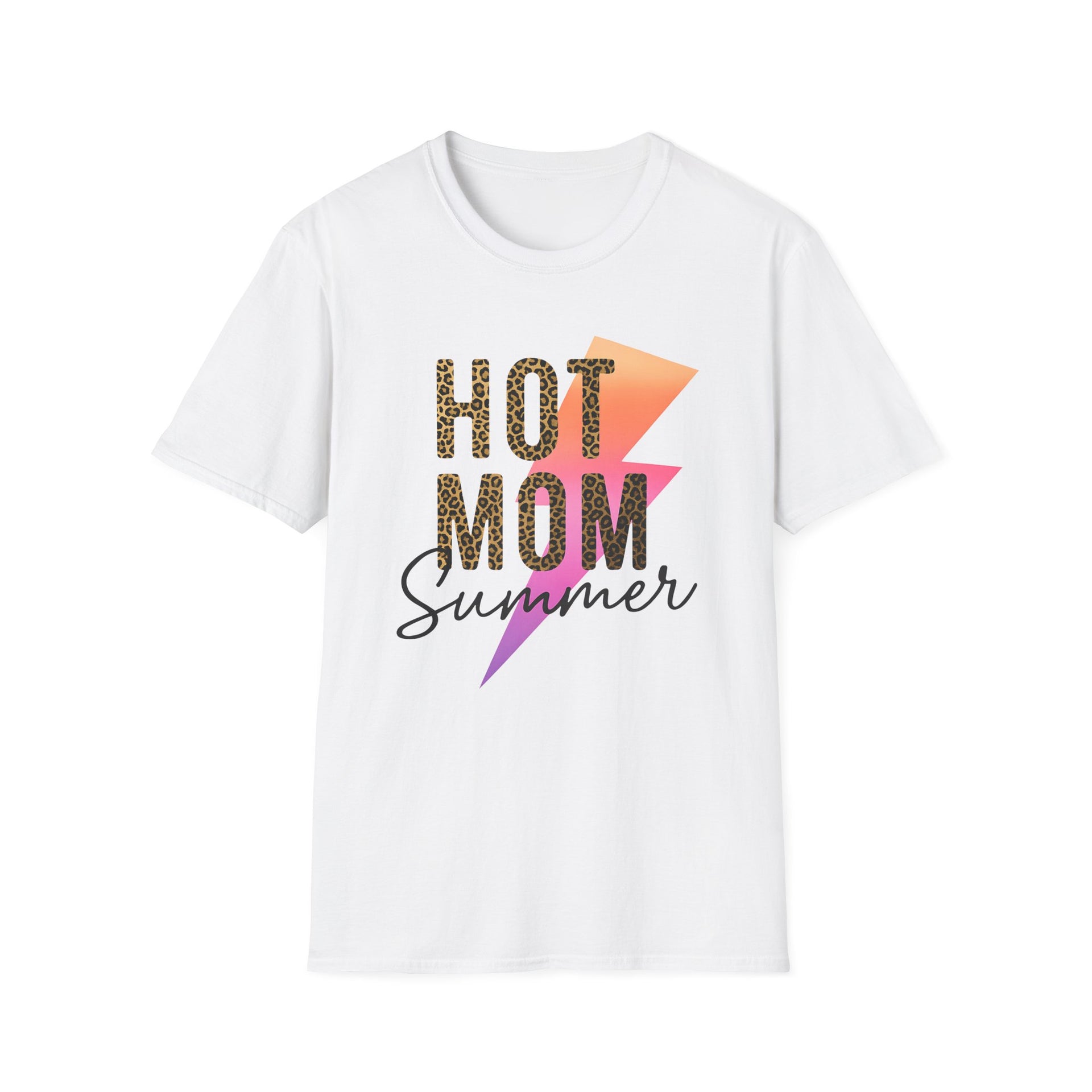 Hot Mom Summer Shirt - Tropical Leopard Tee