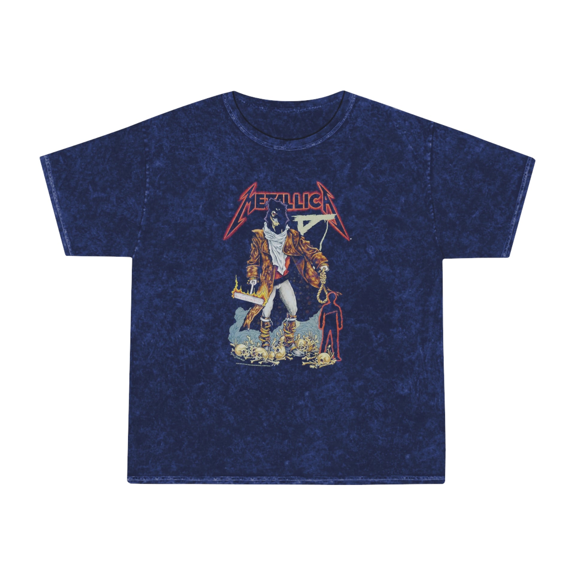 Mineral Wash T-Shirt - Metallica Vintage Tee