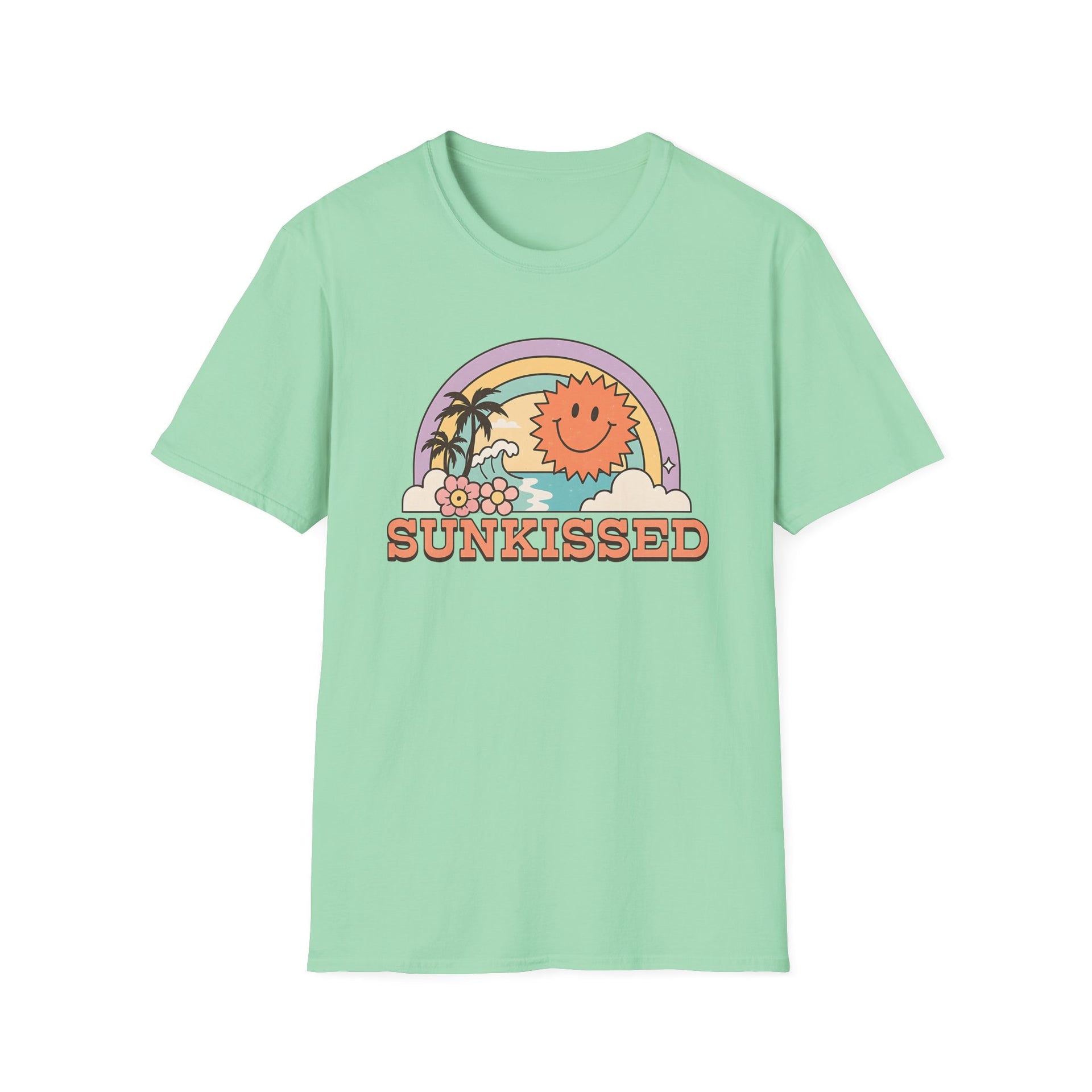 Sunkissed Retro Tee - Tropical Sun Shirt