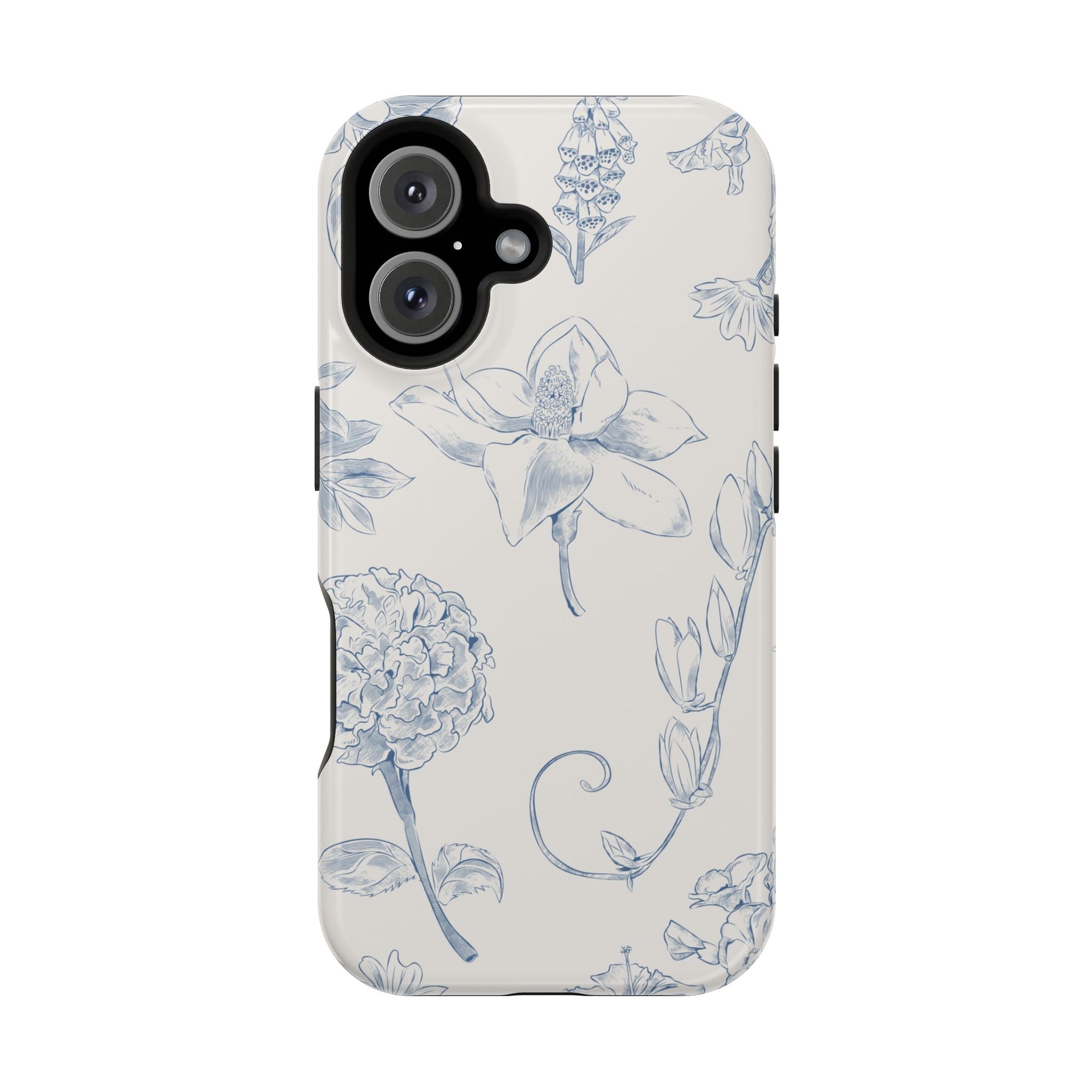 Vintage iPhone Case - Magnetic Floral Cover