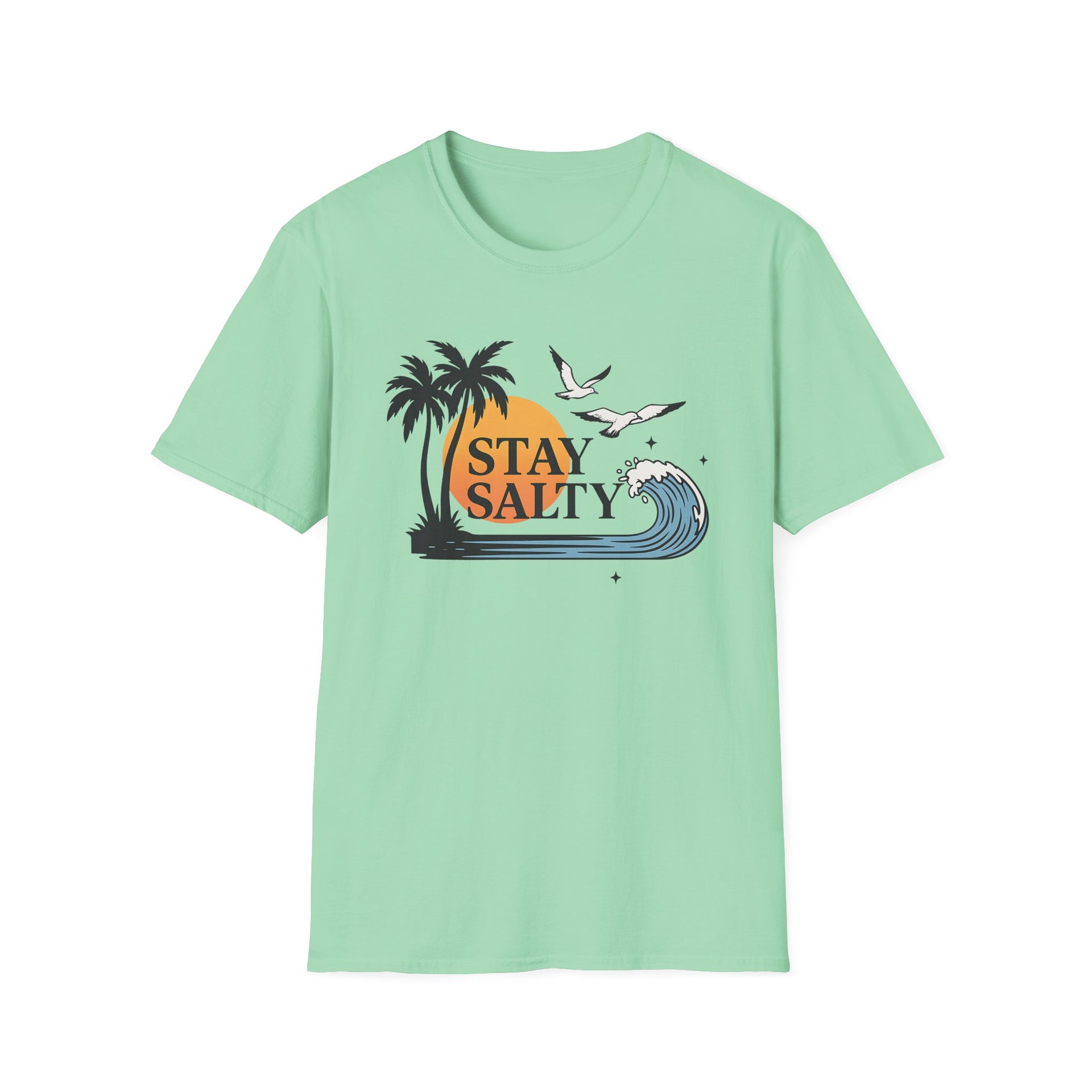 Tropical Beach Tee - Stay Salty Shirt