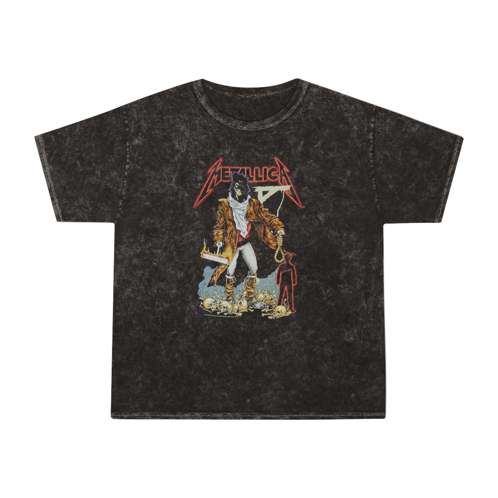 Mineral Wash T-Shirt - Metallica Vintage Tee