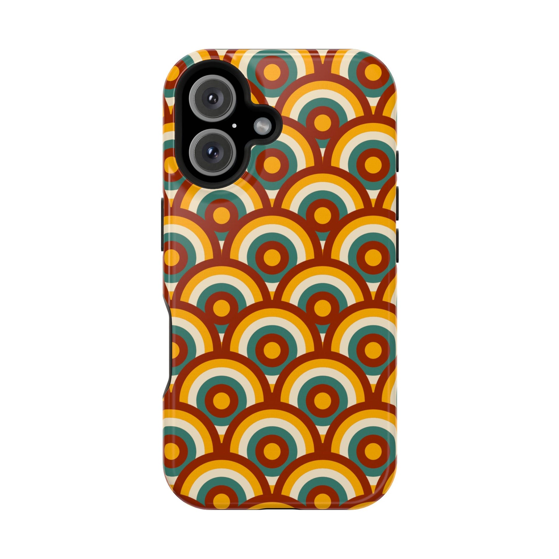 Retro Magnetic Case - iPhone Geometric Cover