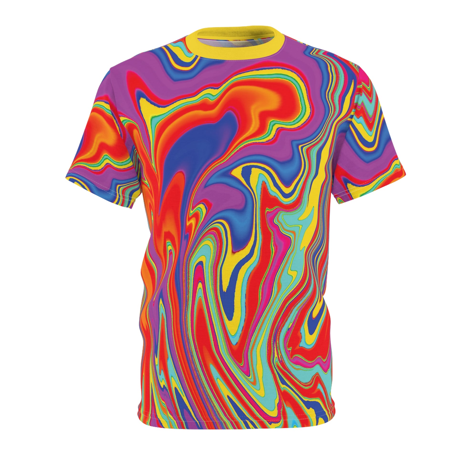 Marble Psychedelic Tee - Unisex Cut & Sew T-Shirt