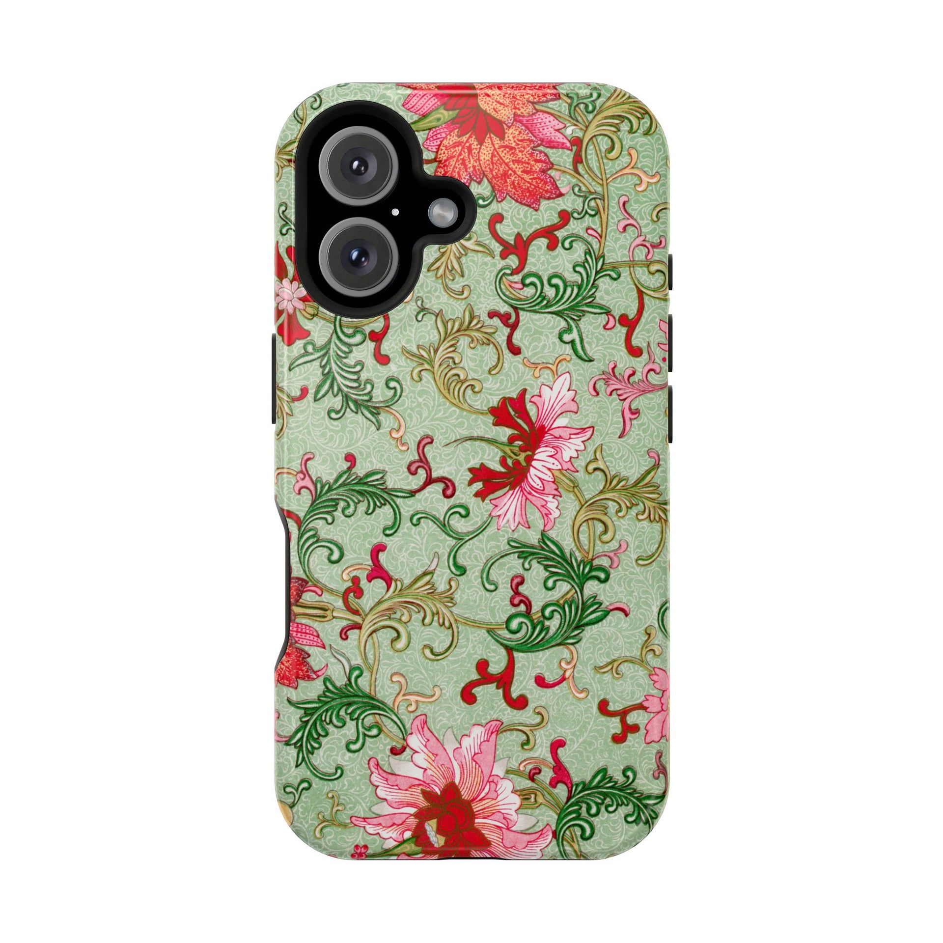 Vintage iPhone Case - Magnetic Floral Cover