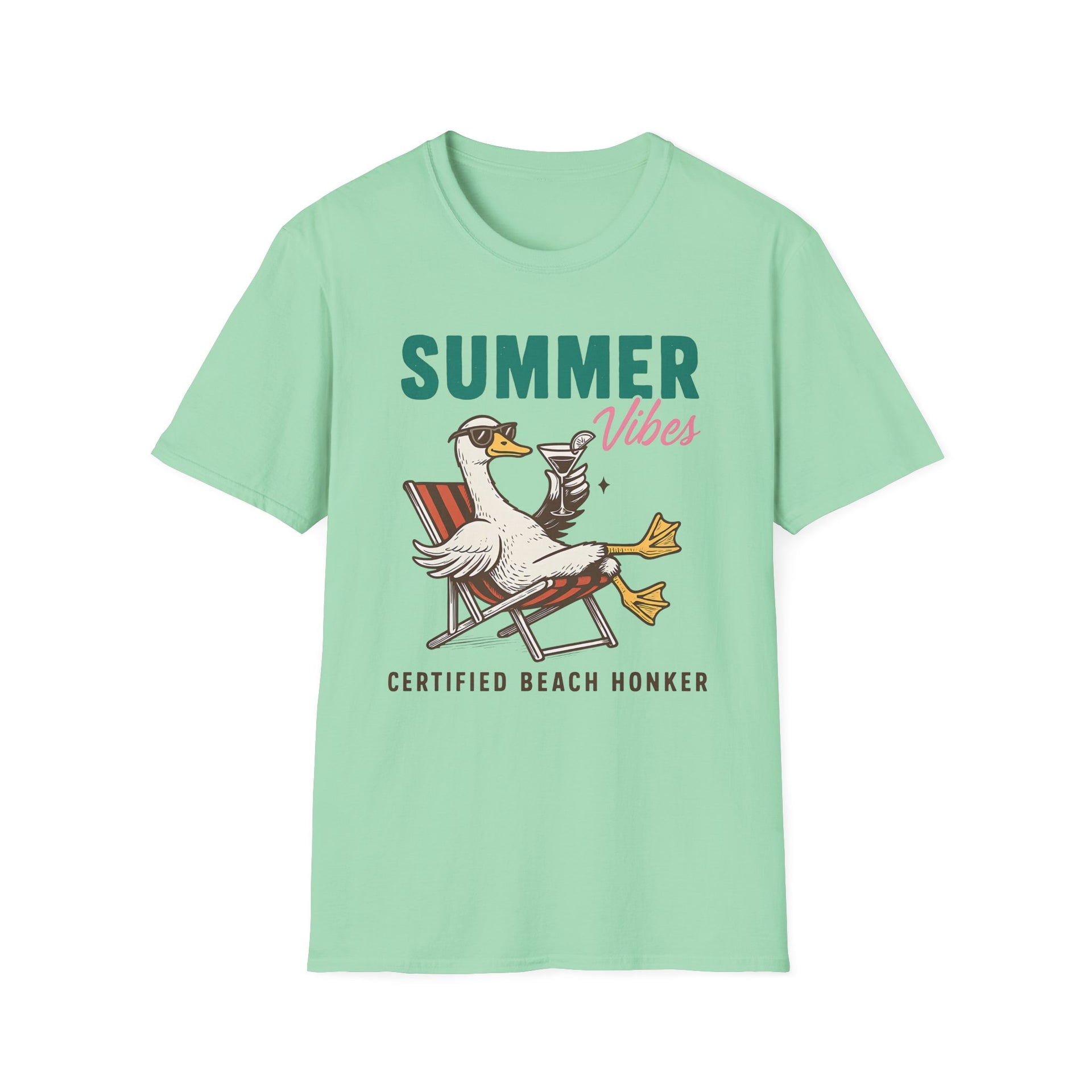 Playful Duck T-Shirt - Summer Beach Shirt
