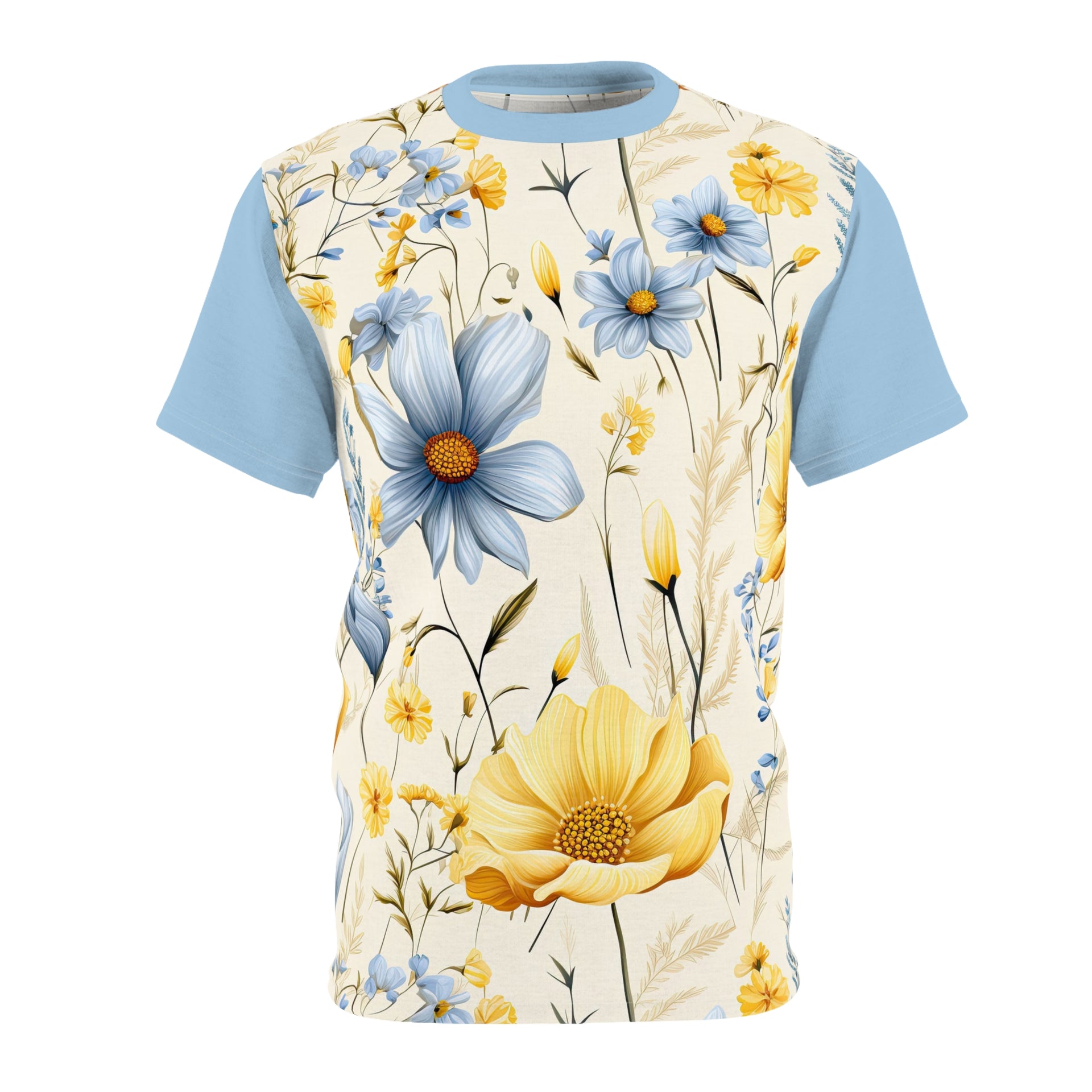 Wild Florals Unisex Tee - Cut & Sew T-Shirt