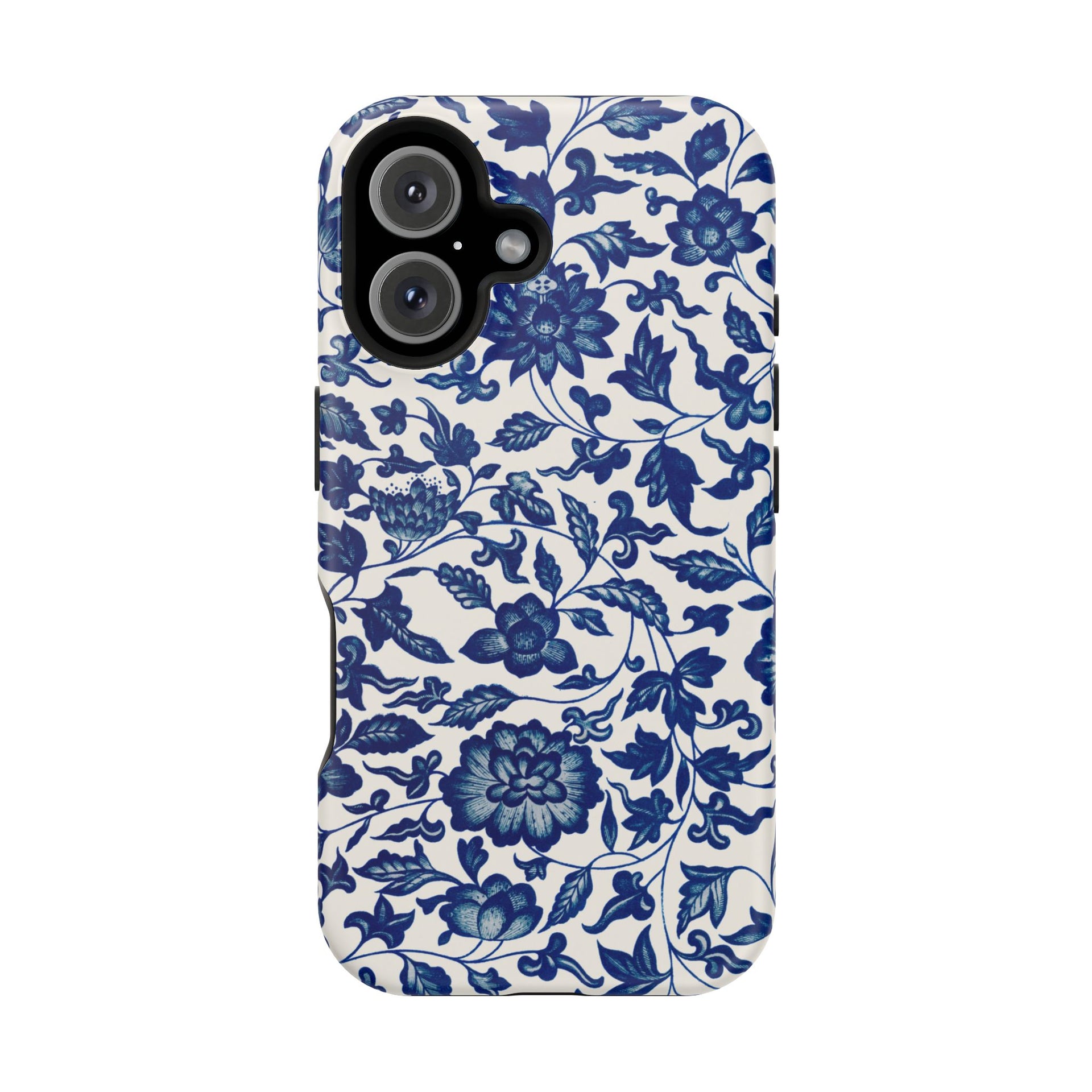 Traditional iPhone Case - Blue Floral iPhone