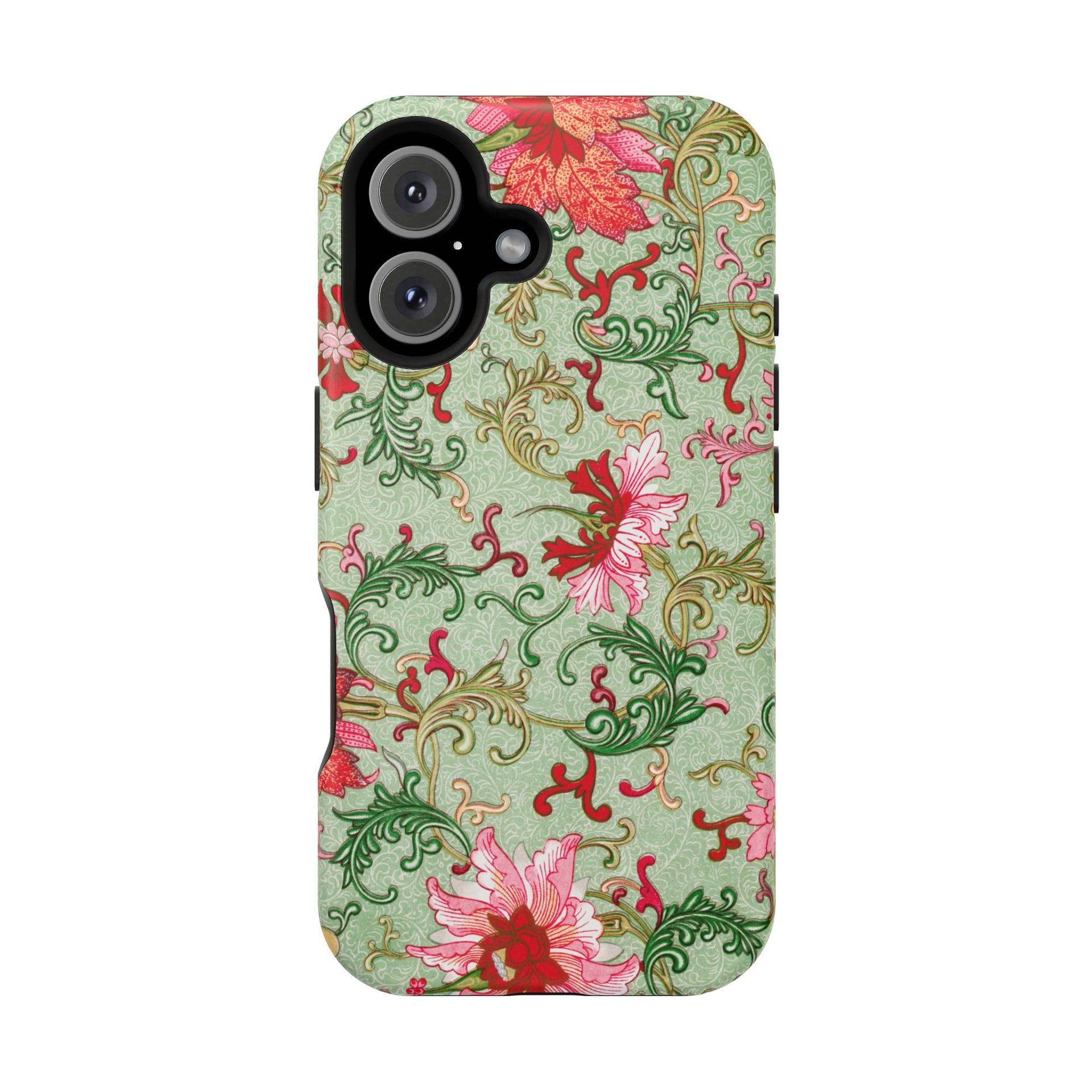 Vintage iPhone Case - Magnetic Floral Cover