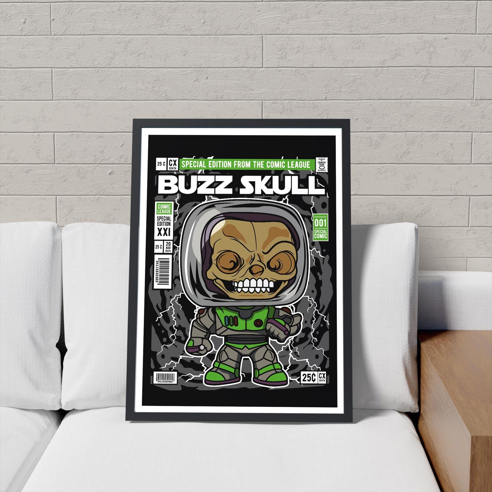 Framed Poster - Buzz Lightyear Toy Story Comic Parody