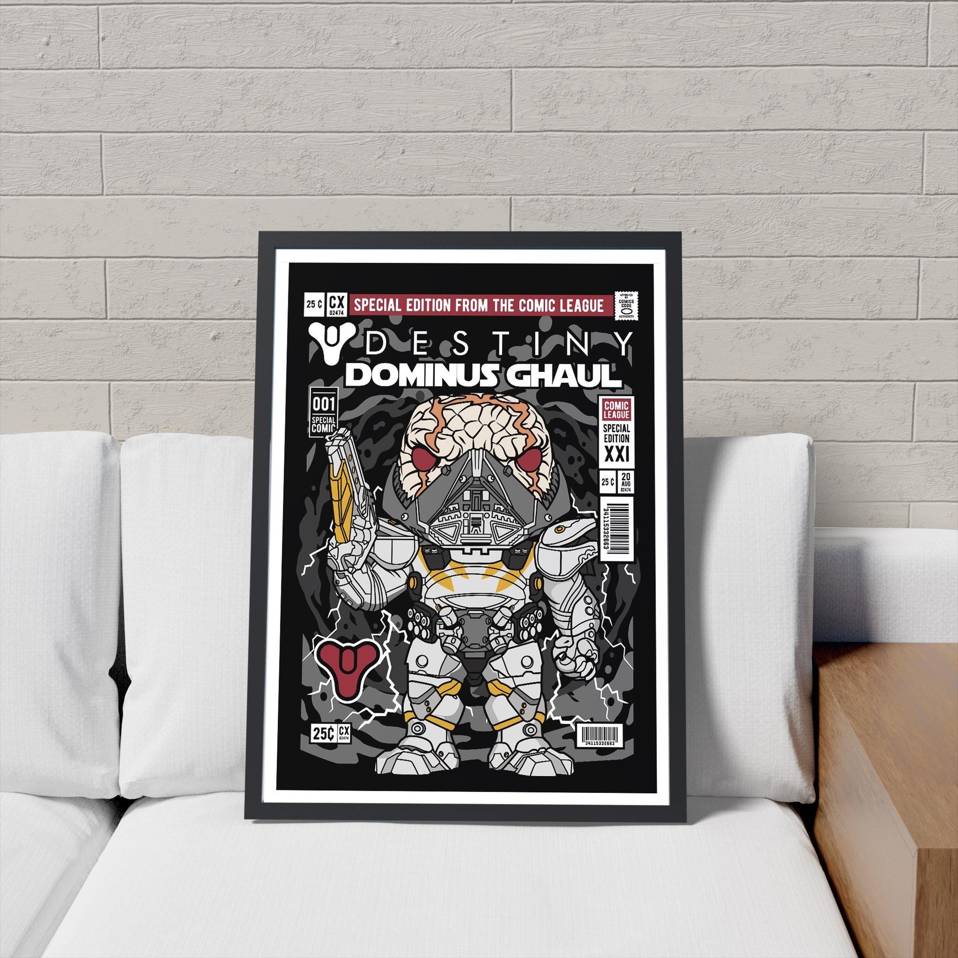 Framed Poster - Destiny Dominus Ghaul Comic Parody