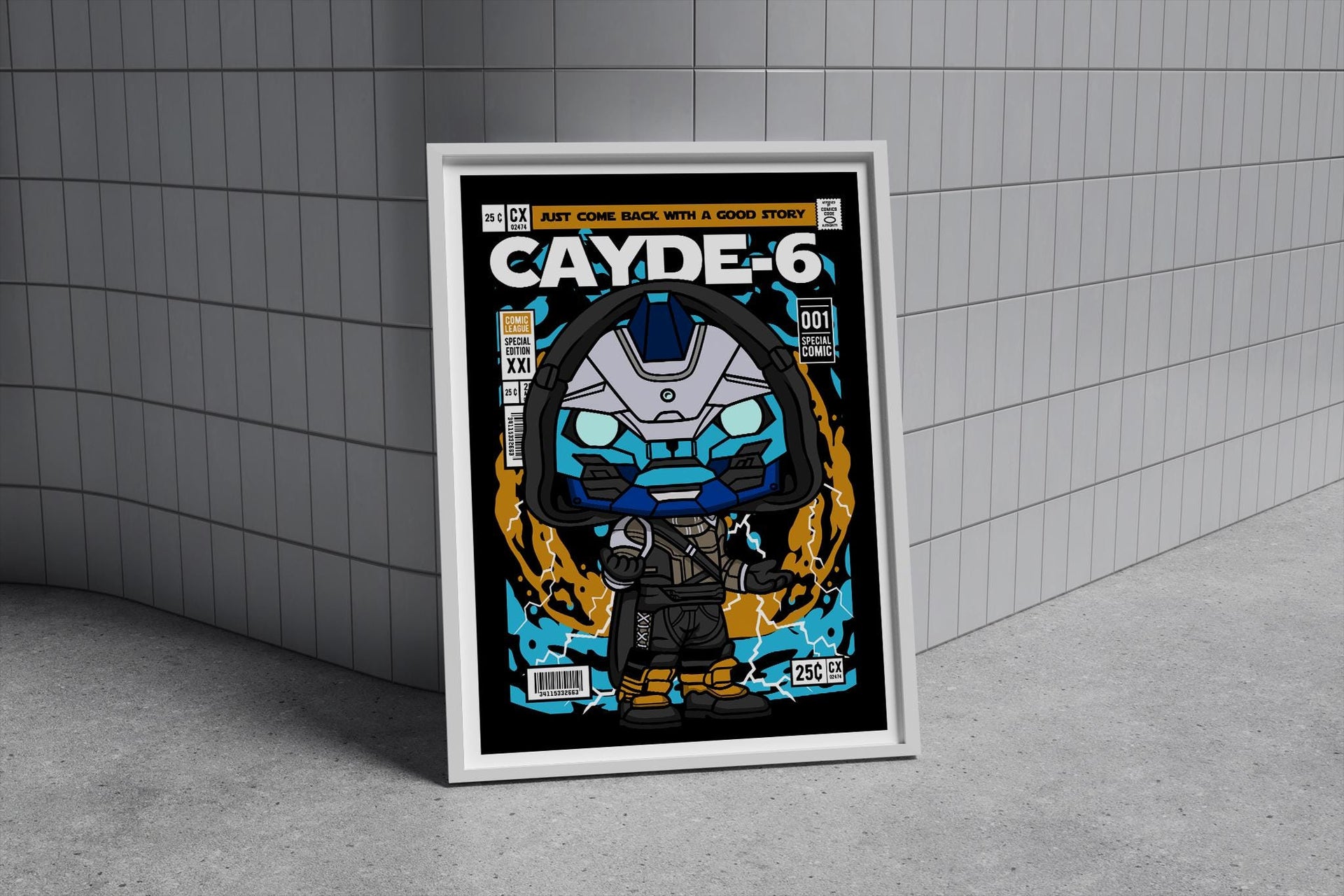 Framed Poster - Destiny Parody Comic Cover