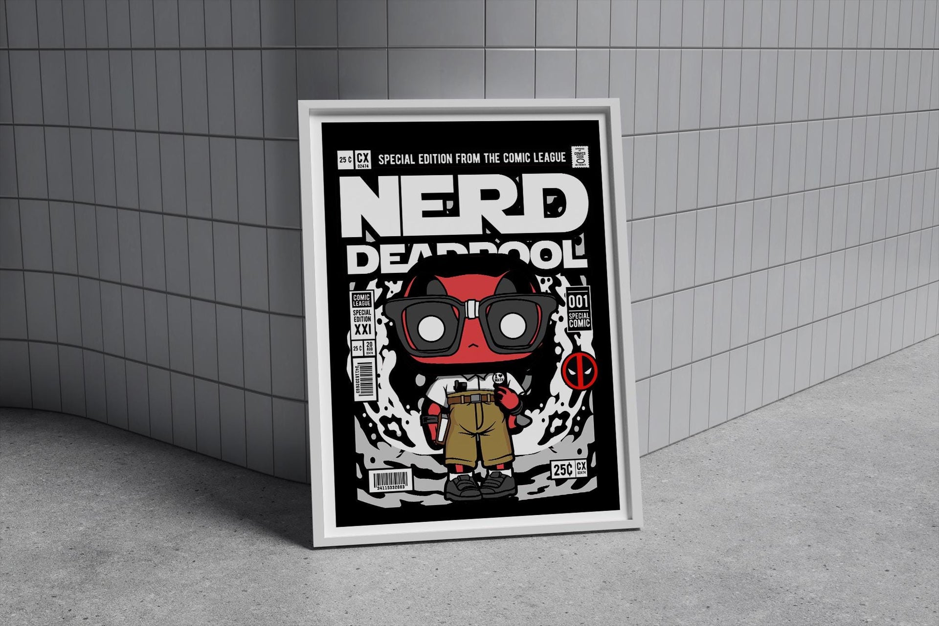 Framed Poster - Deadpool Parody Comic Cover