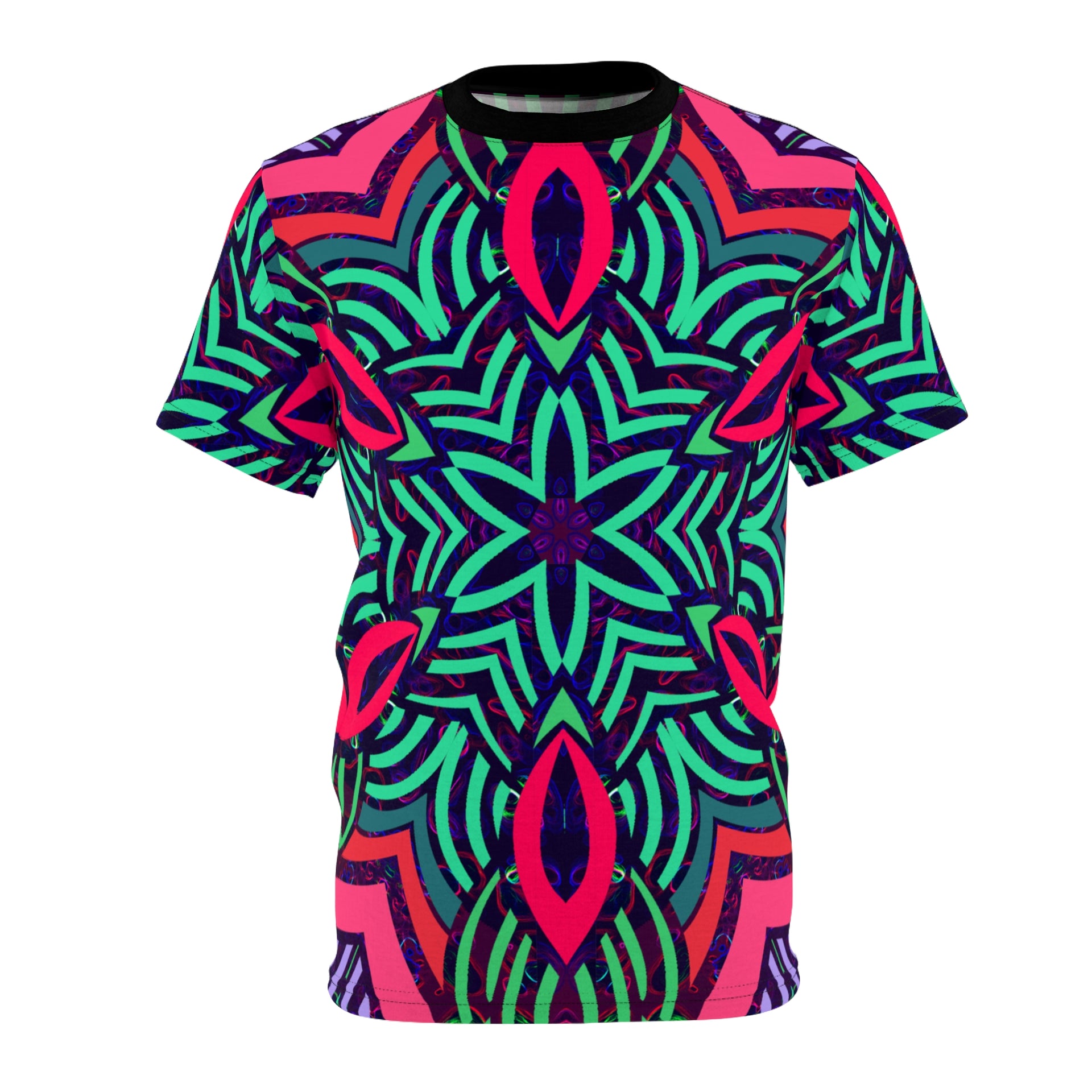 Psychedelic Artwork Tee - Unisex Cut & Sew T-Shirt