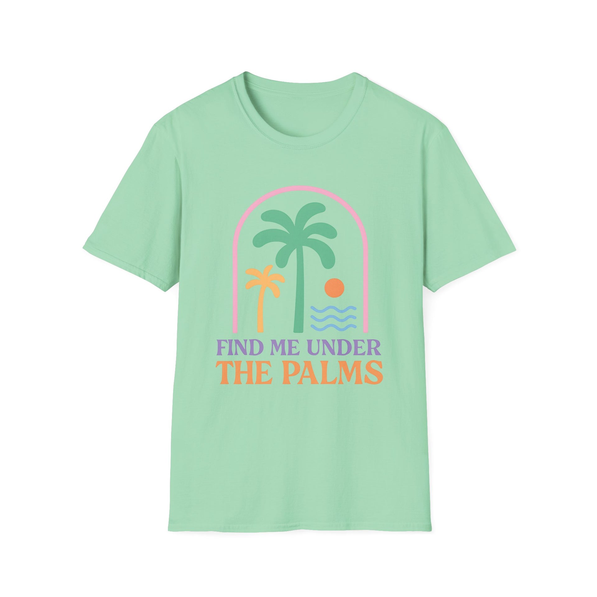 Tropical Palm Tee - Beach Vacation Shirt
