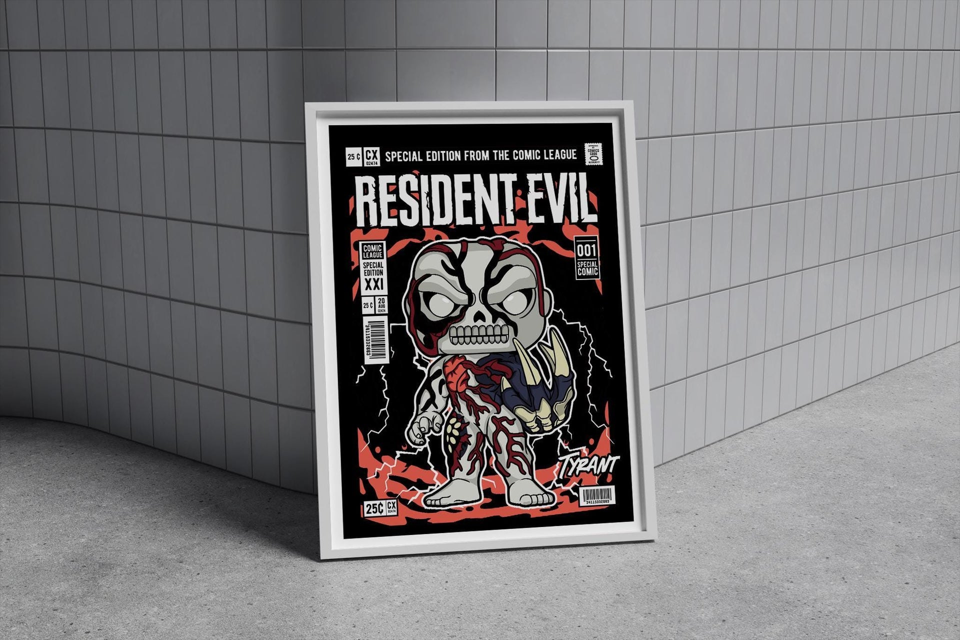 Framed Poster - Resident Evil Parody Comic Cover