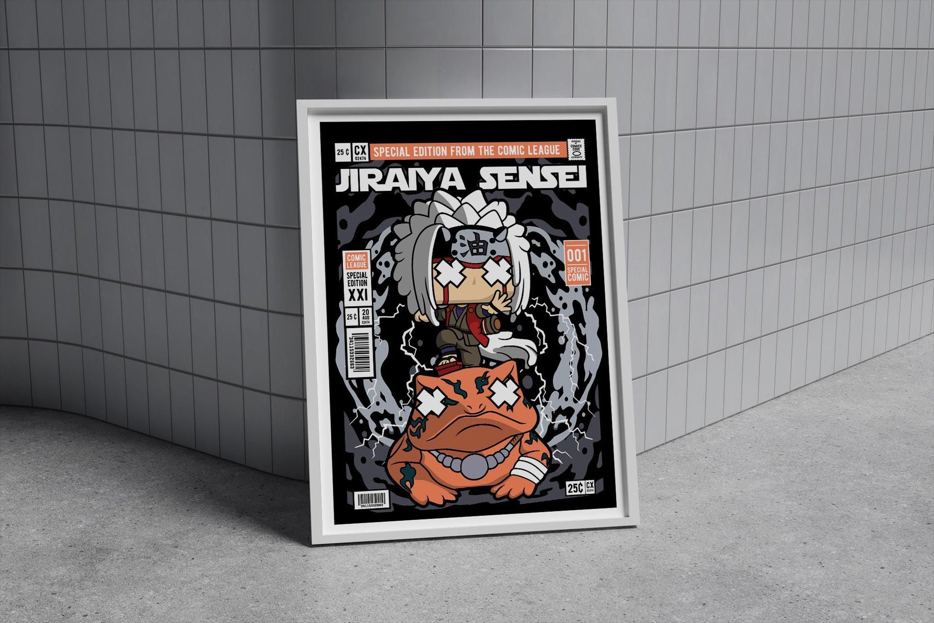 Framed Poster - Jiraiya Parody Comic Cover