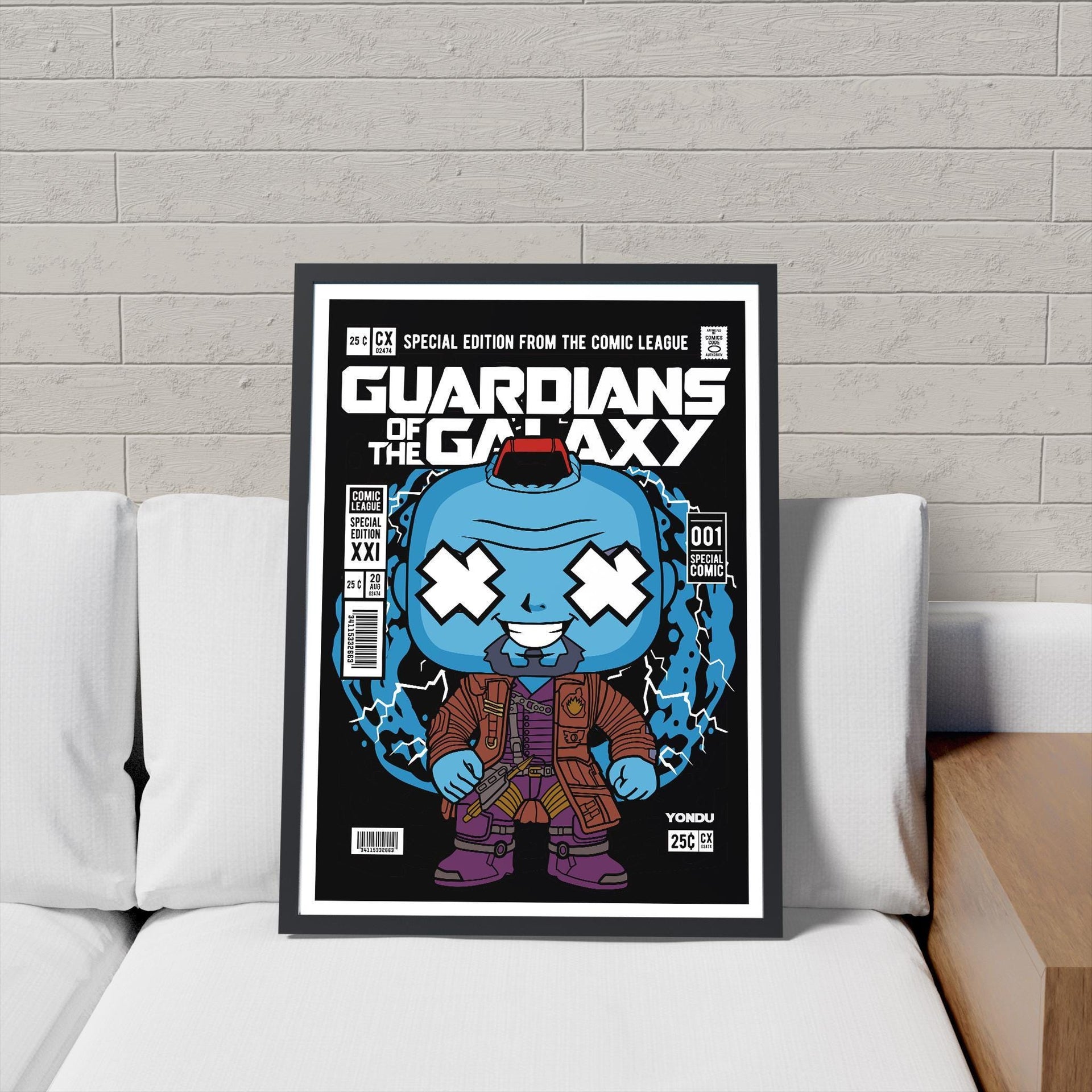 Framed Poster - Yondu Guardians Parody Comic Art