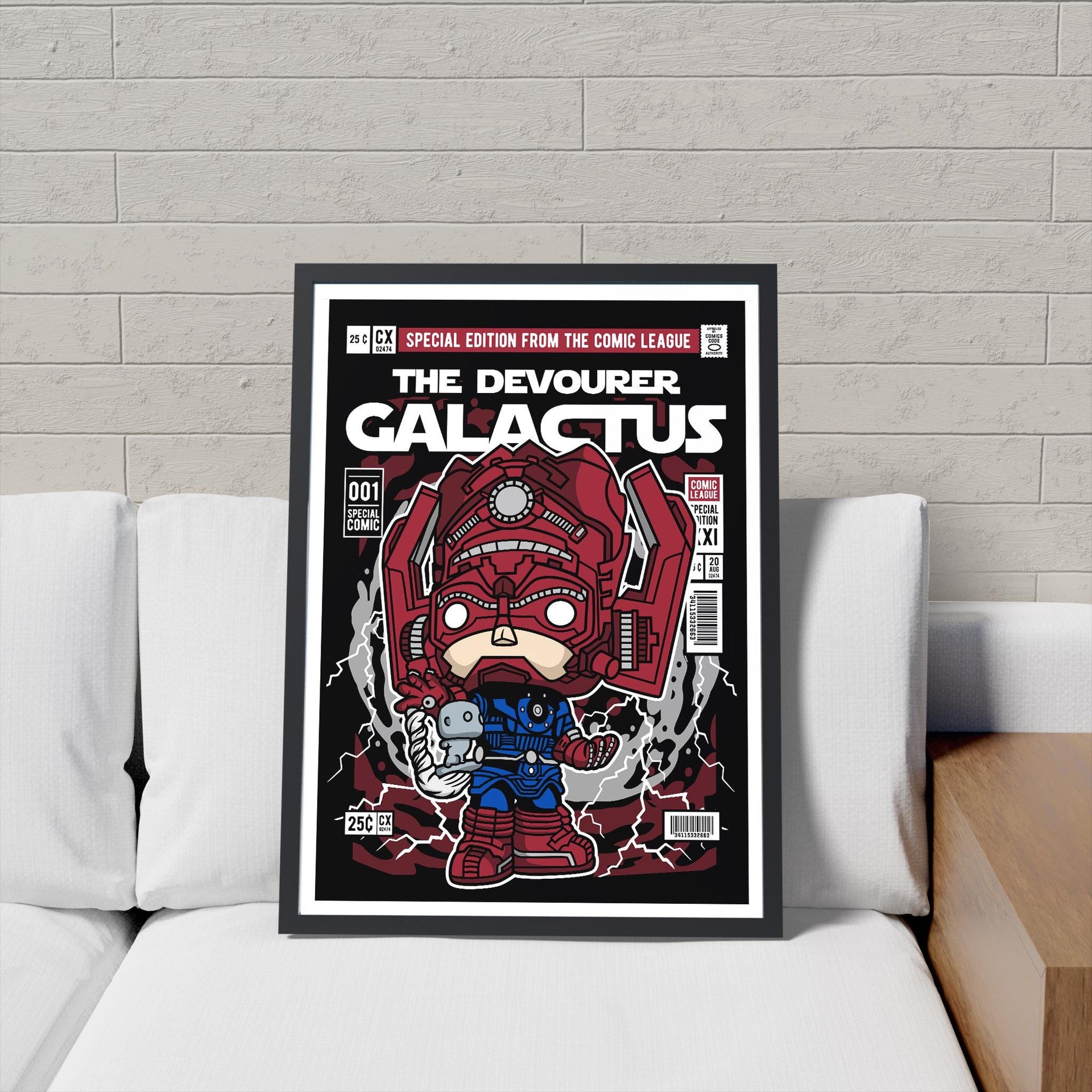 Framed Poster - Galactus Parody Comic Art