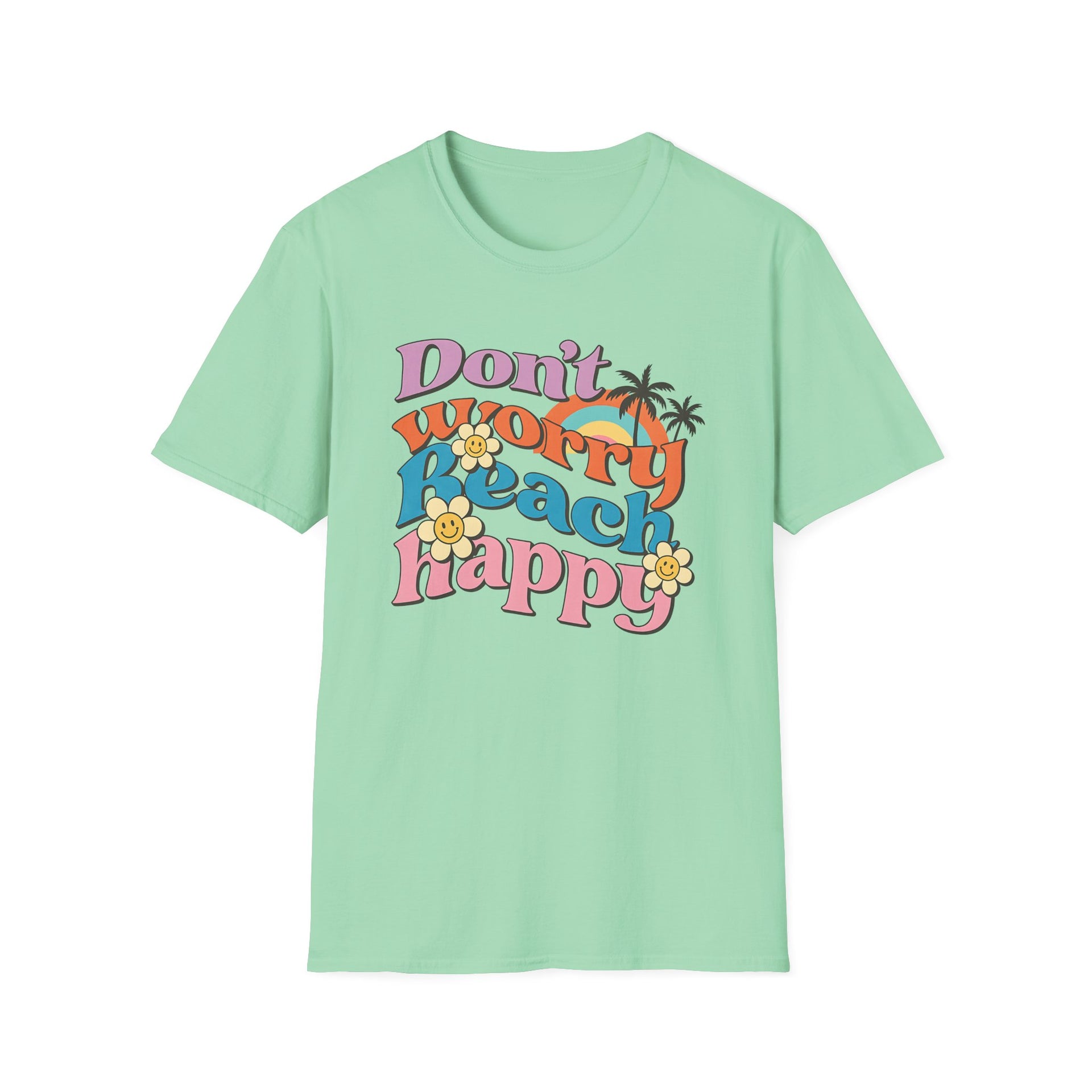 Tropical Beach Tee - Retro Summer Shirt