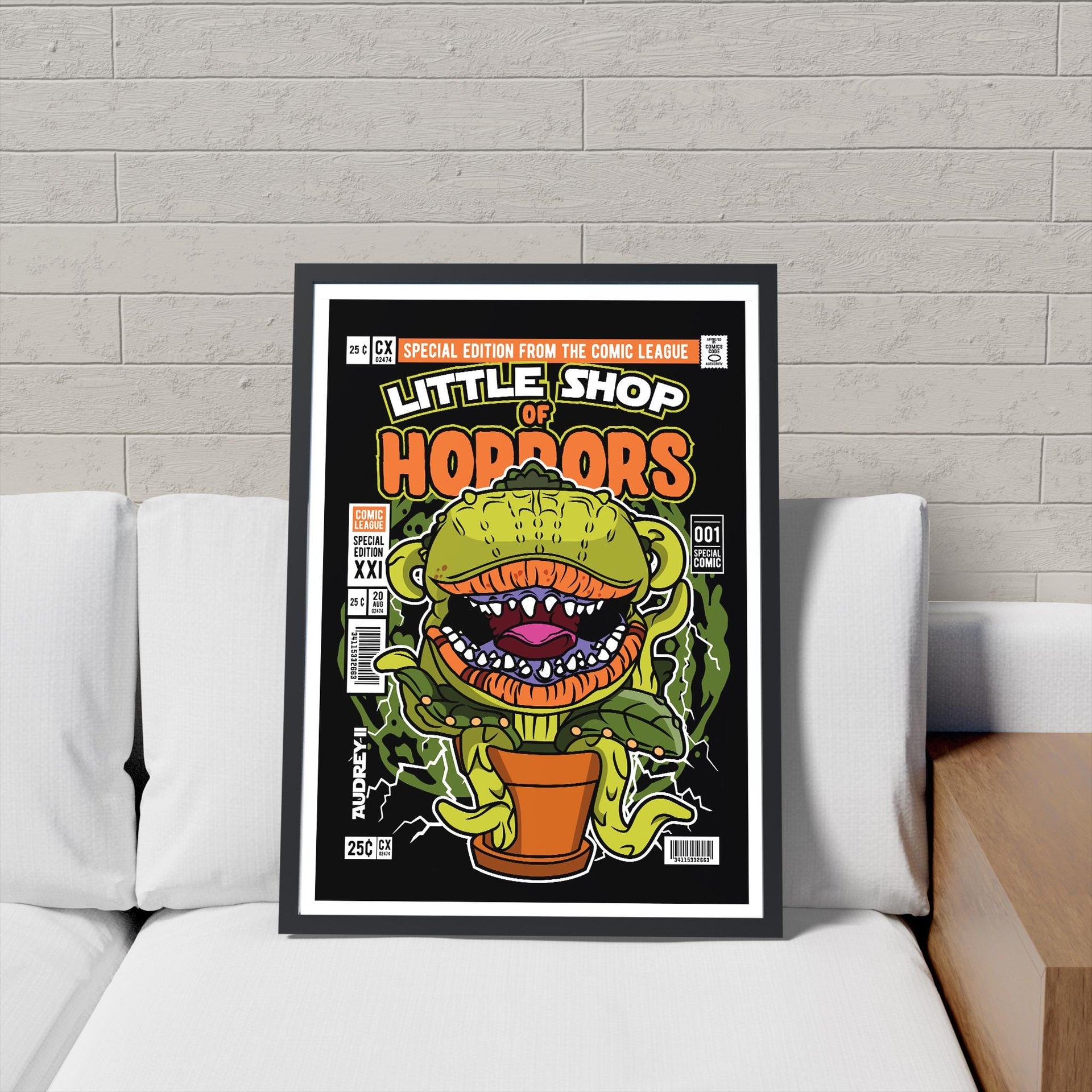 Framed Poster - Little Shop Horror Comic Parody