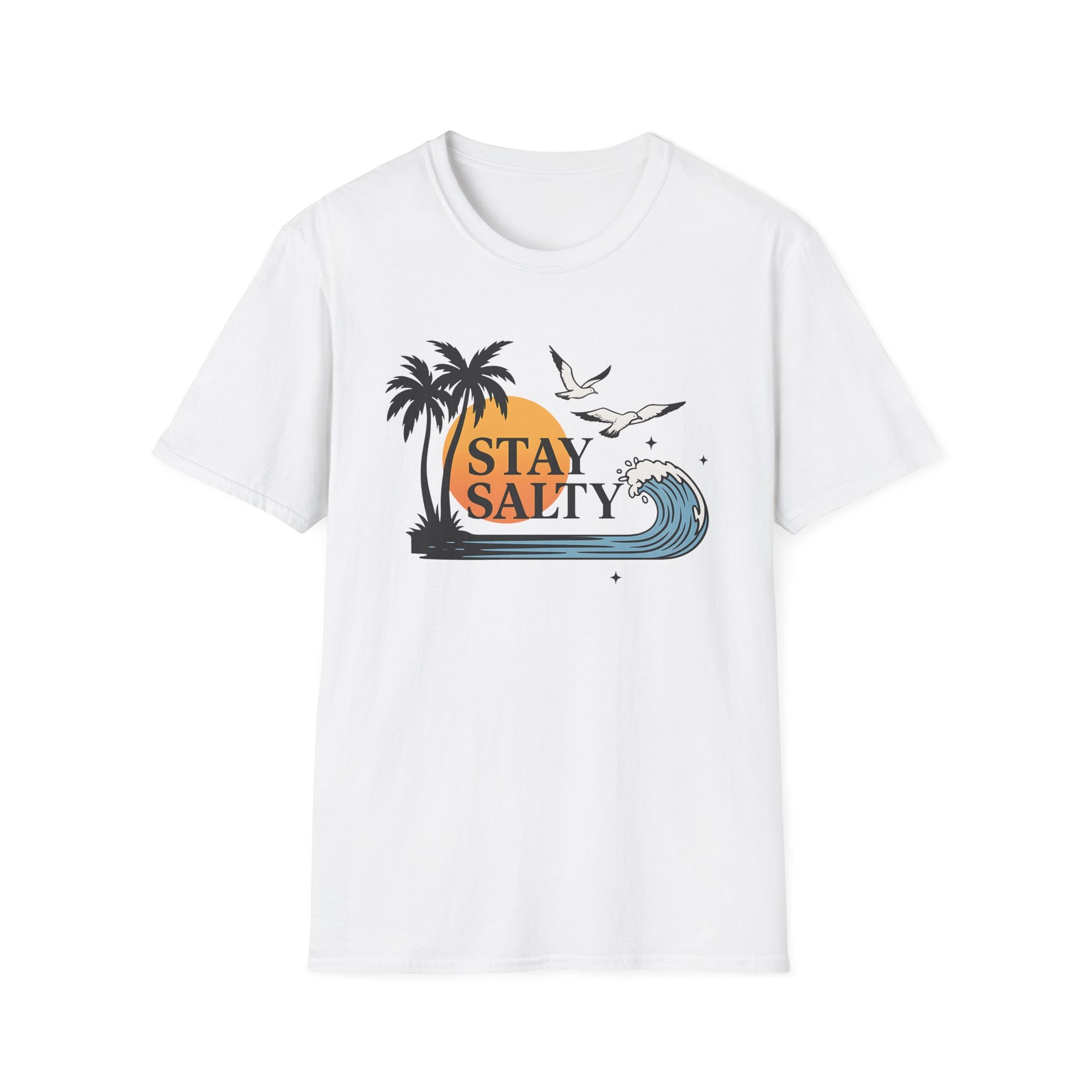 Tropical Beach Tee - Stay Salty Shirt