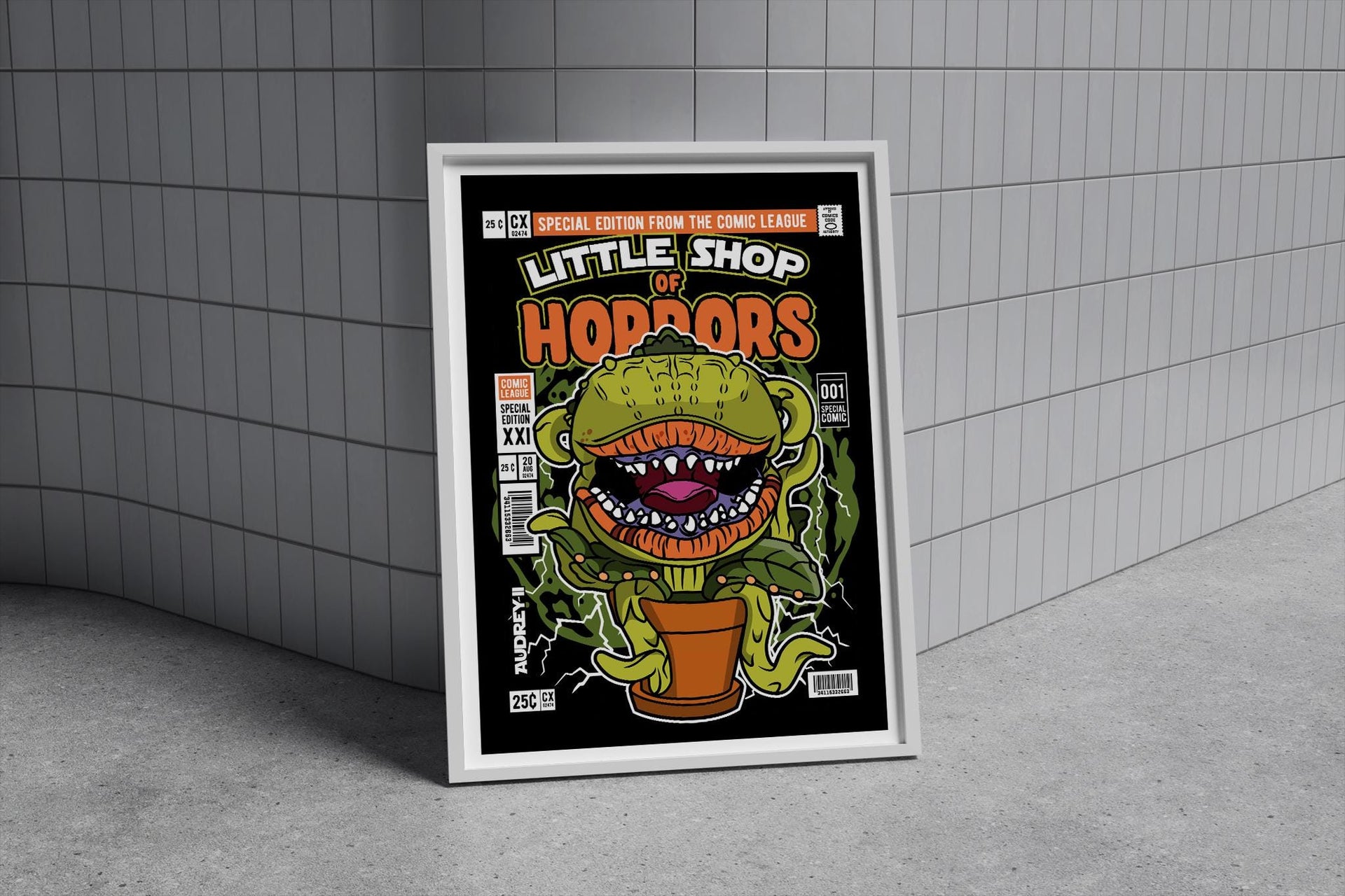 Framed Poster - Little Shop Horror Comic Parody