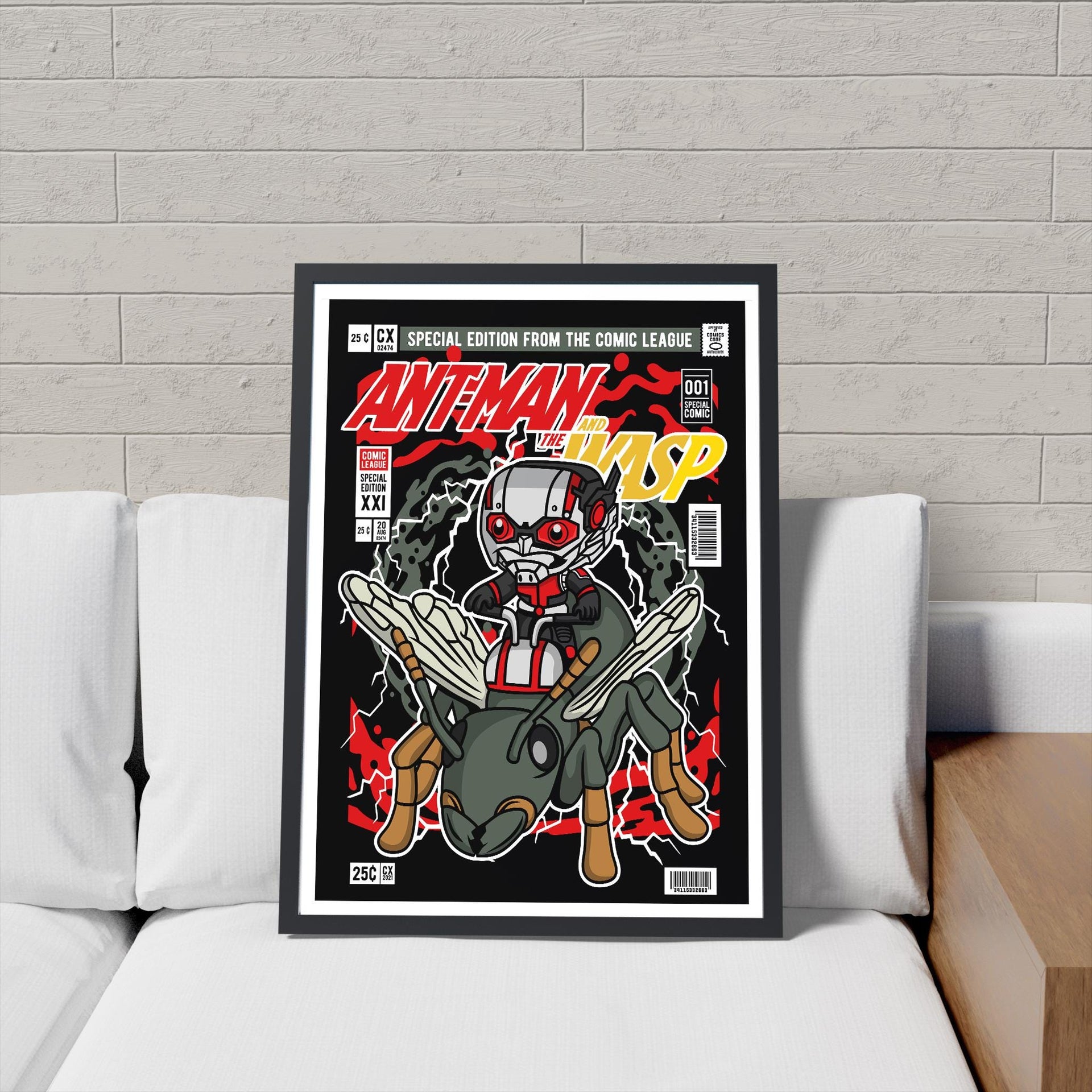 Framed Poster - Ant Man Wasp Parody Comic Art