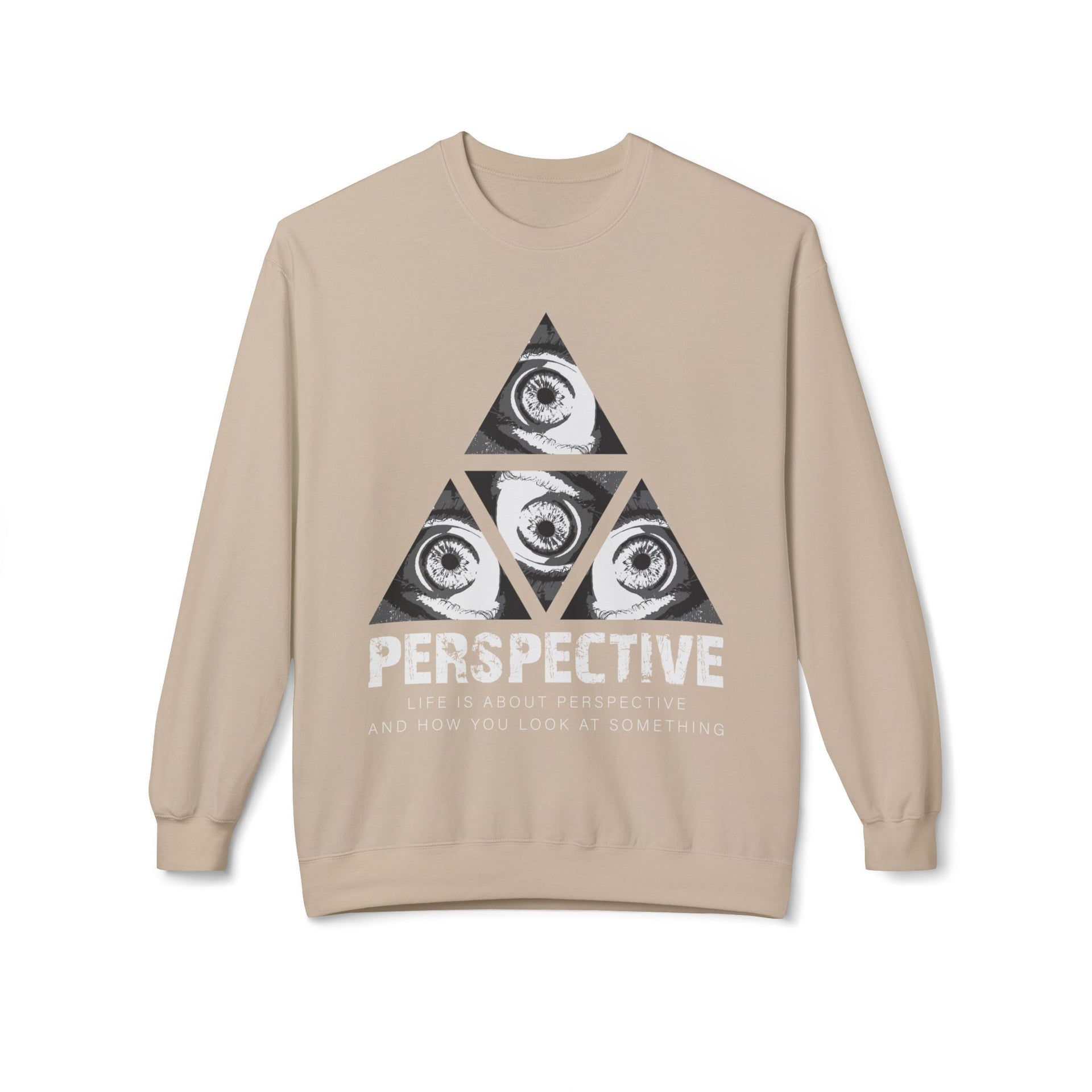 Perspective Sweatshirt - Geometric Crew Neck