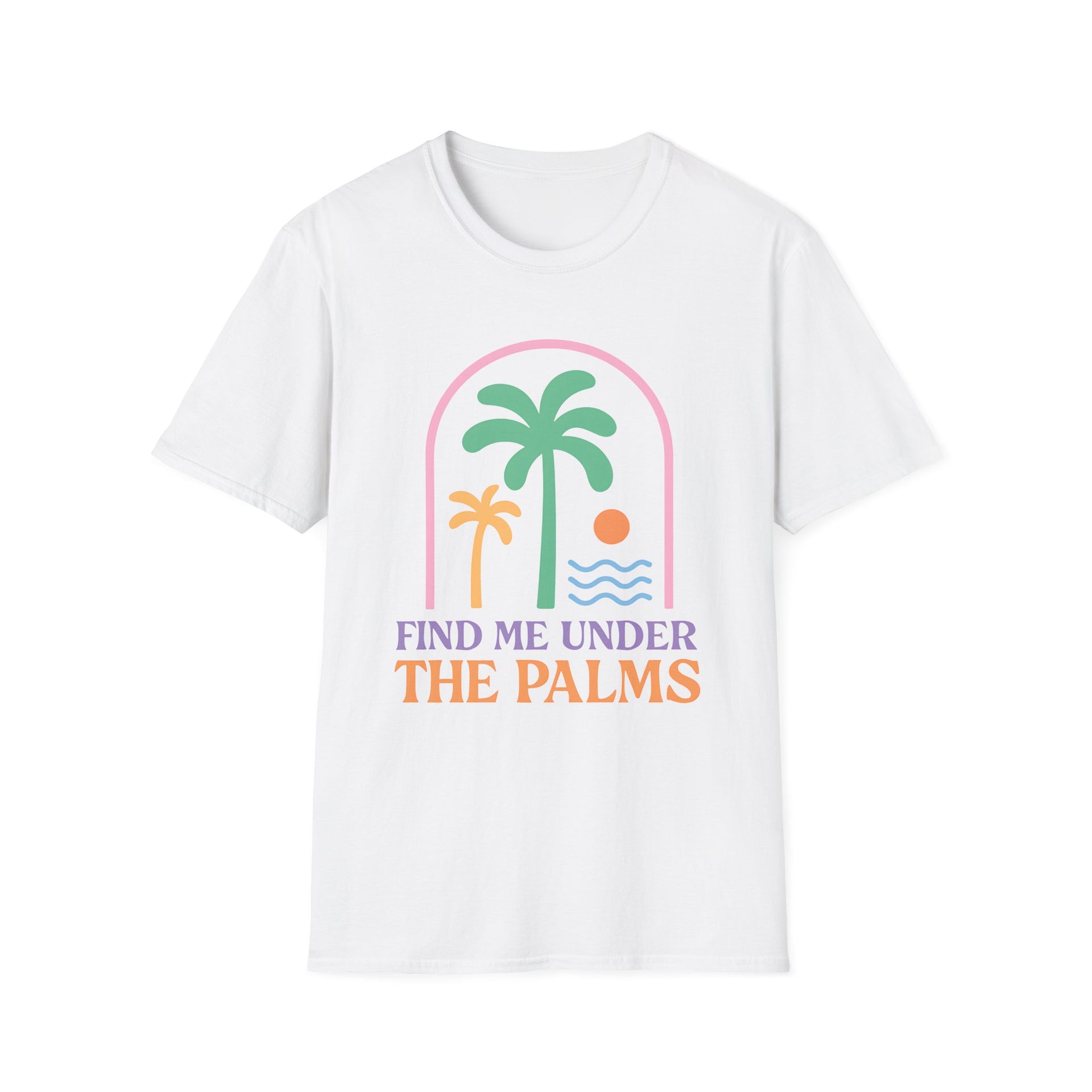 Tropical Palm Tee - Beach Vacation Shirt