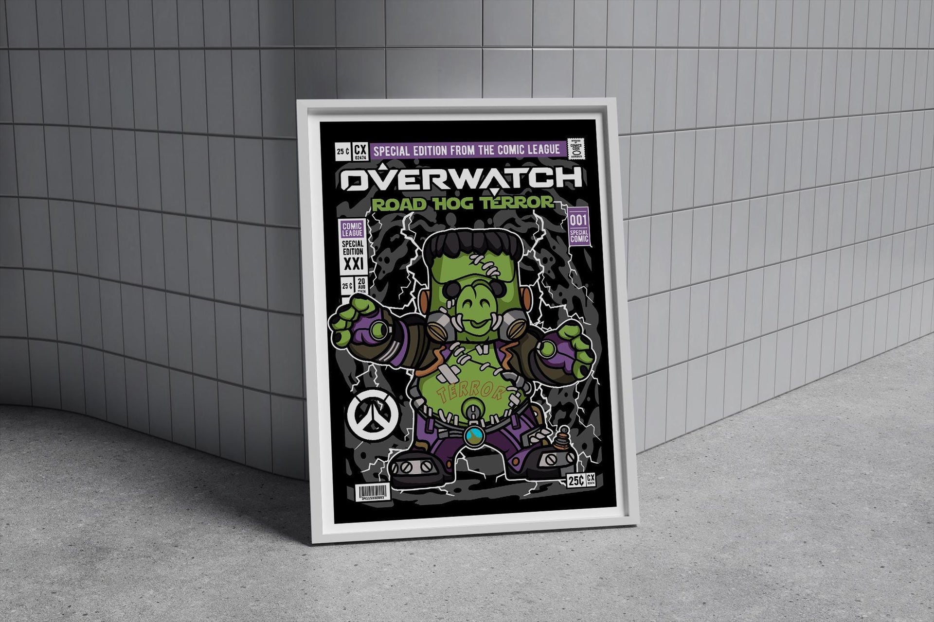 Framed Poster - Overwatch Parody Comic Art