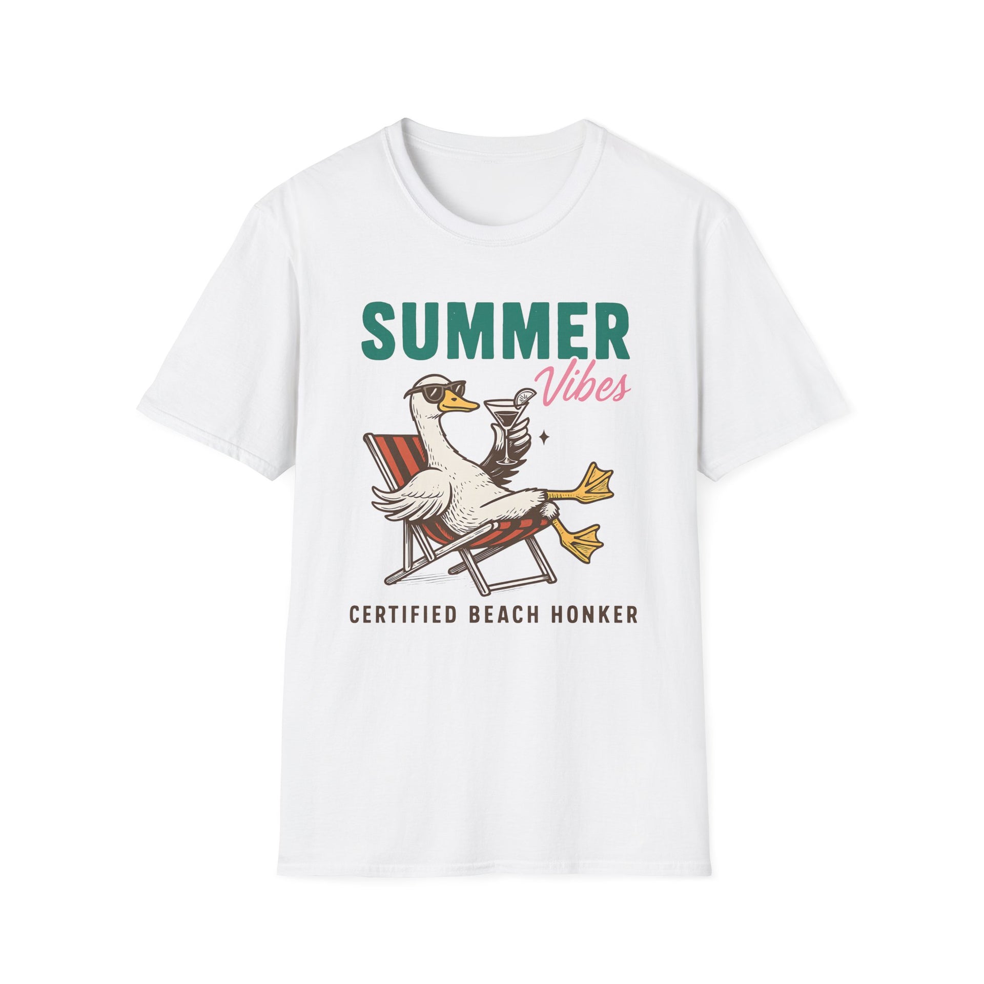 Playful Duck T-Shirt - Summer Beach Shirt