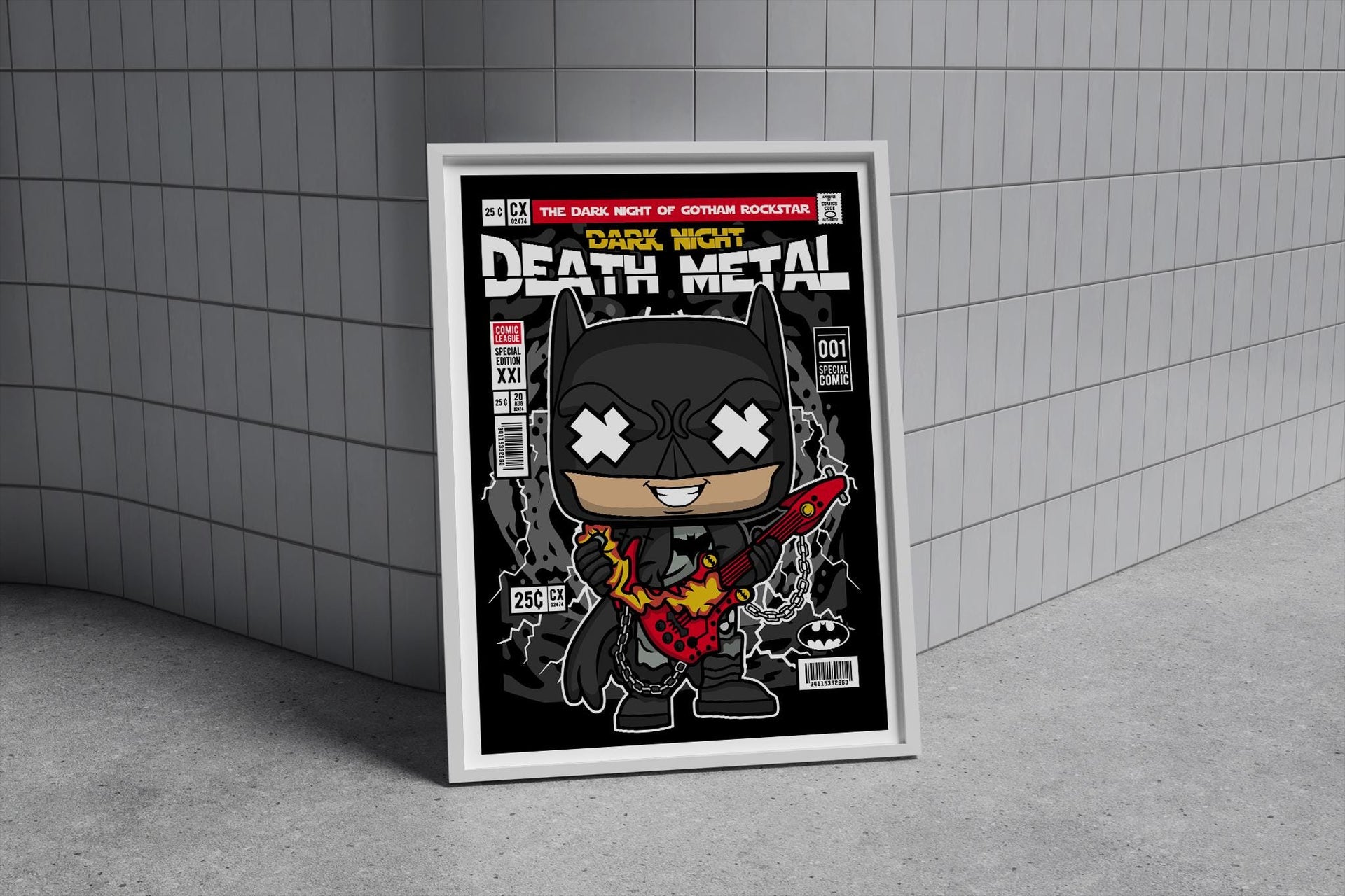 Framed Poster - Batman Parody Comic Art