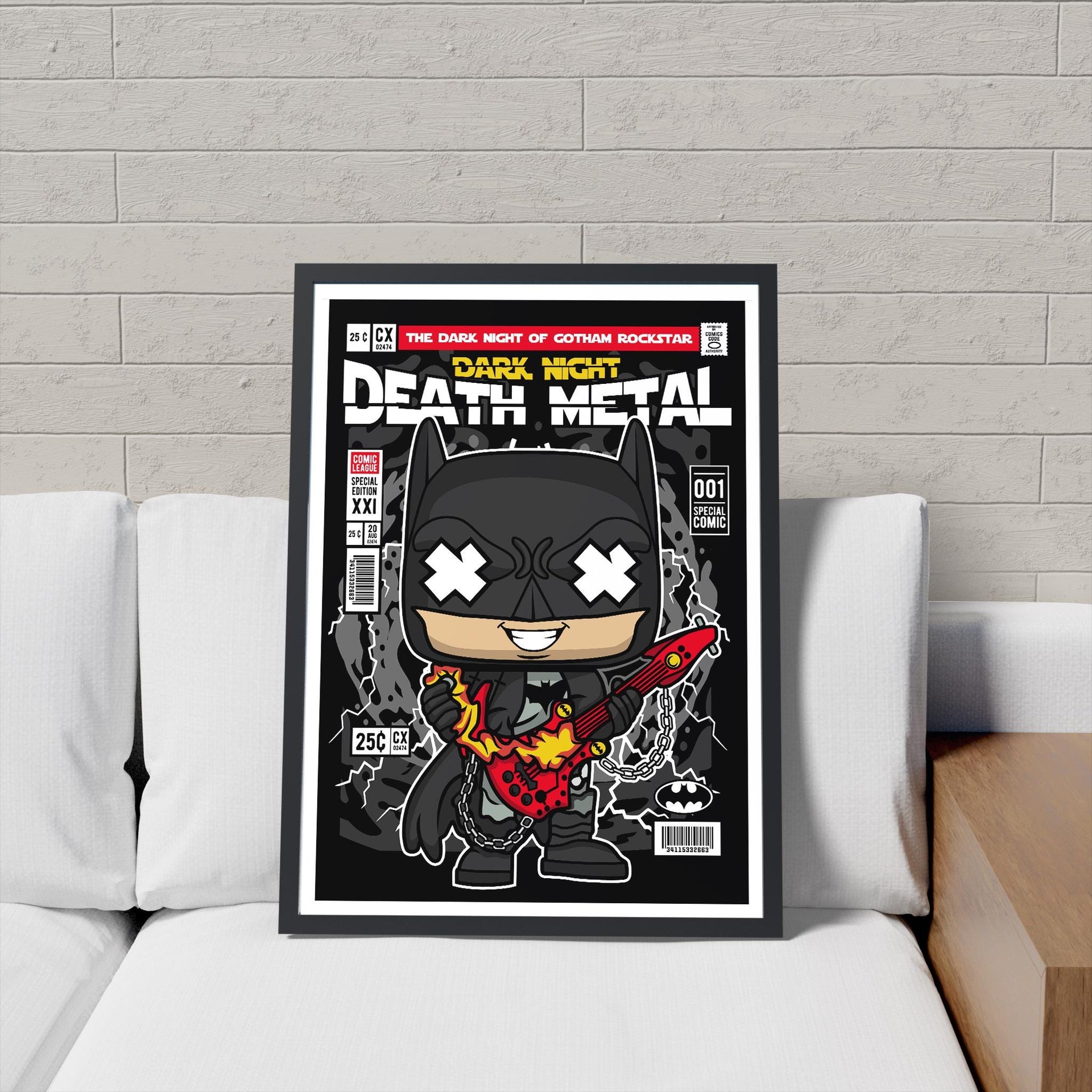 Framed Poster - Batman Parody Comic Art