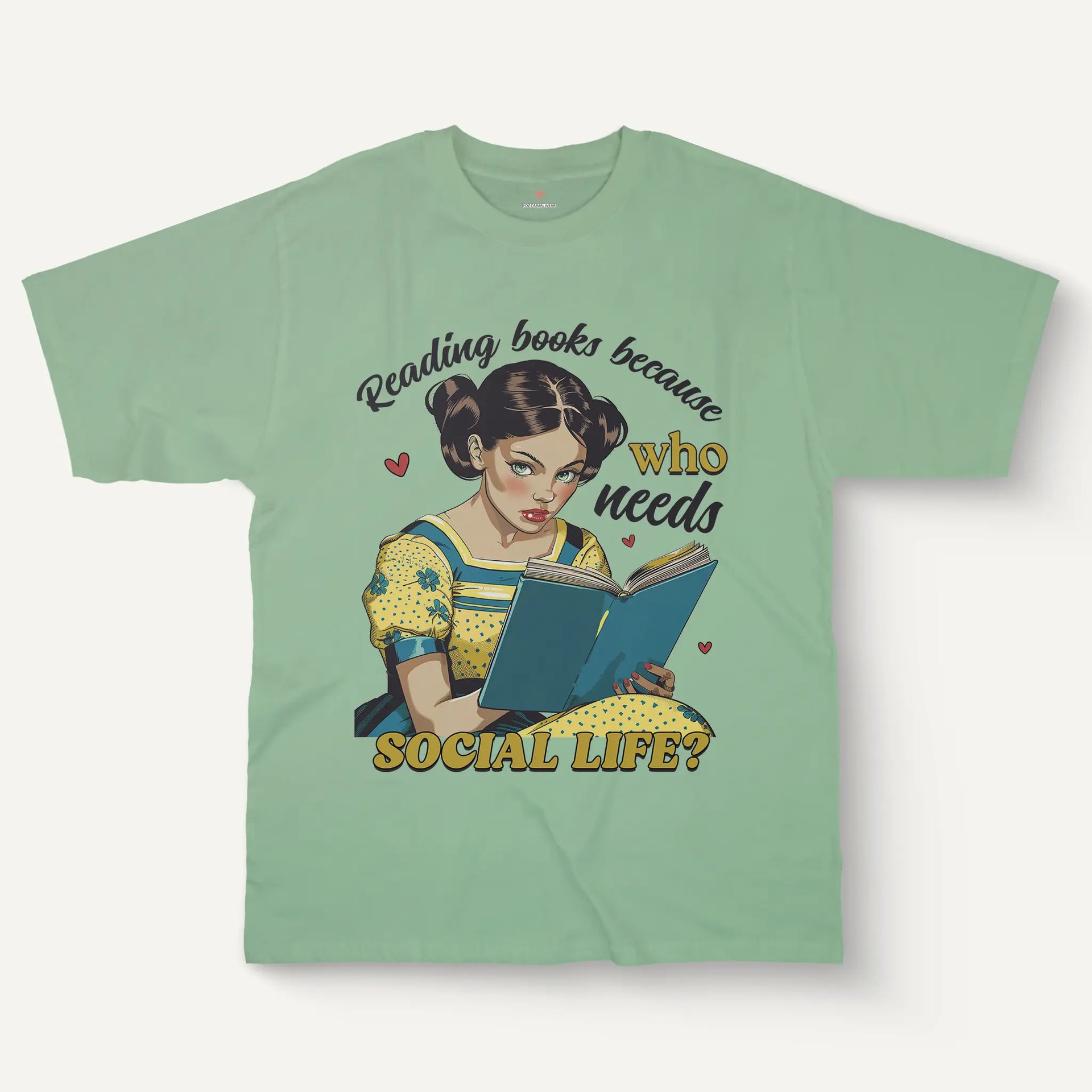 Reading Books Quote Tee – Women’s Cotton