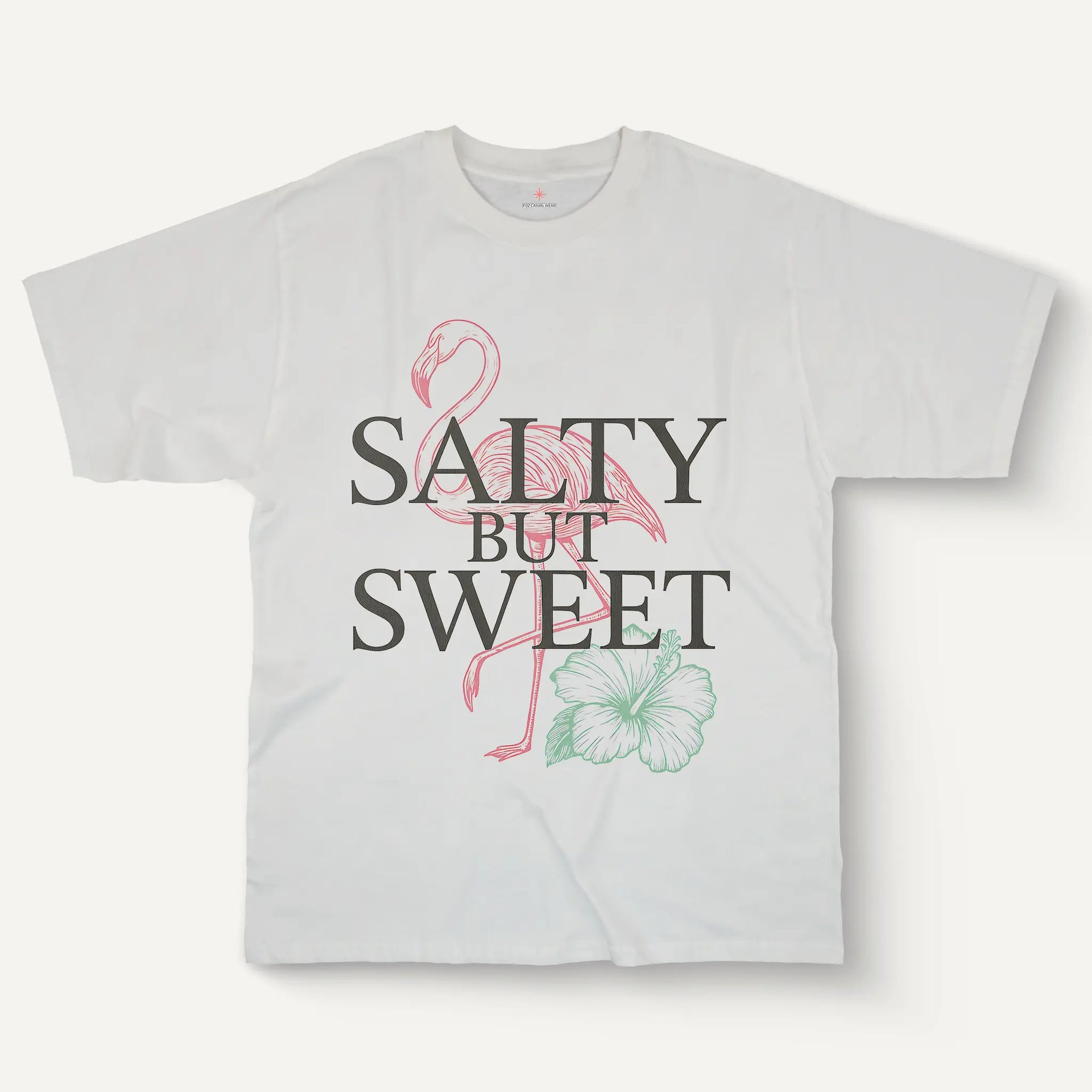 Salty But Sweet Flamingo Tee – Women’s Cotton