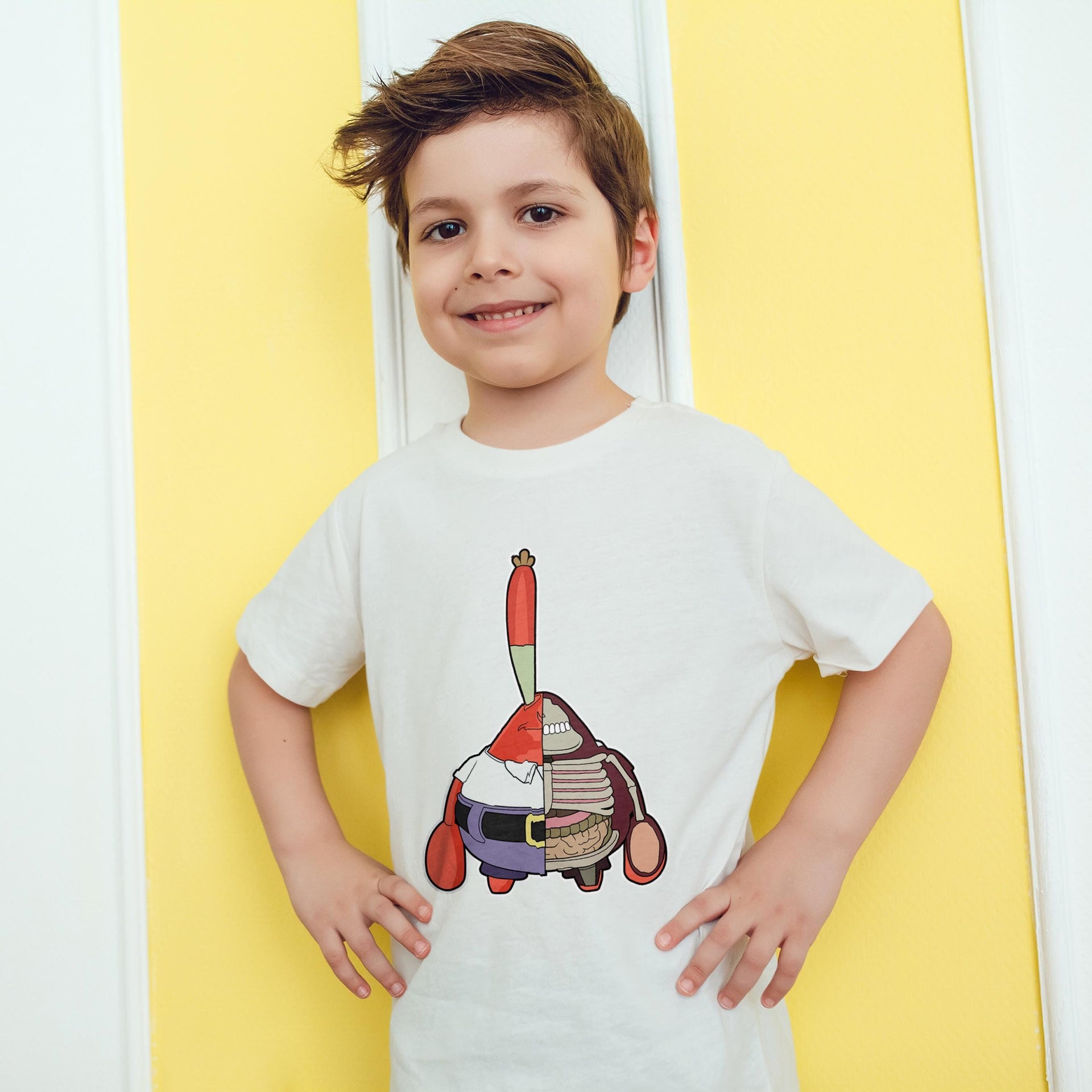 Mr. Krabs Anatomy Cartoon – Kids & Toddlers T-Shirt