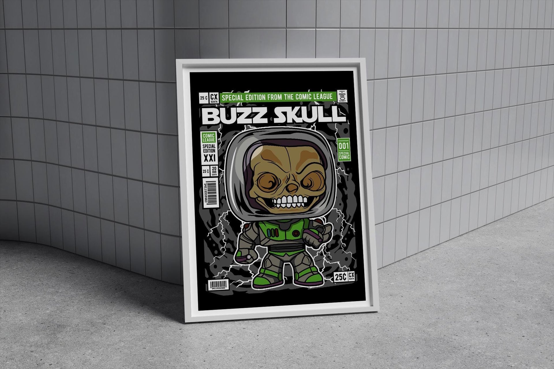 Framed Poster - Buzz Lightyear Toy Story Comic Parody