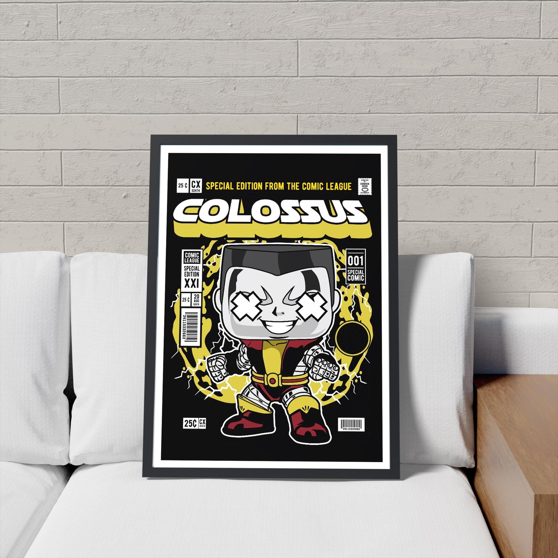 Framed Poster - Colossus Parody Comic Cover