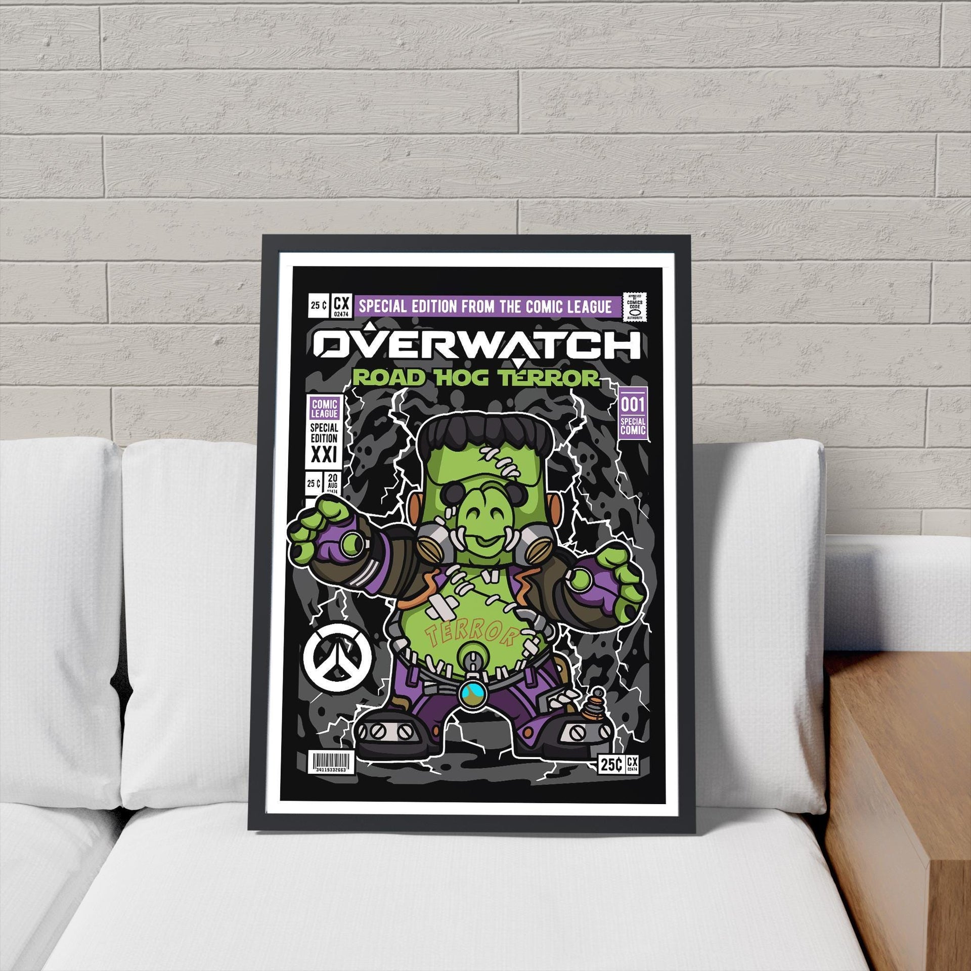 Framed Poster - Overwatch Parody Comic Art