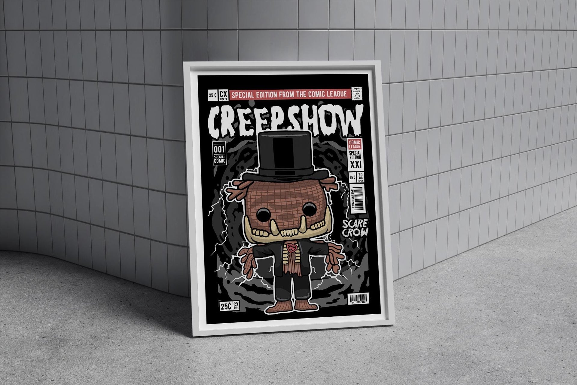 Framed Poster - Creepshow Parody Comic Art