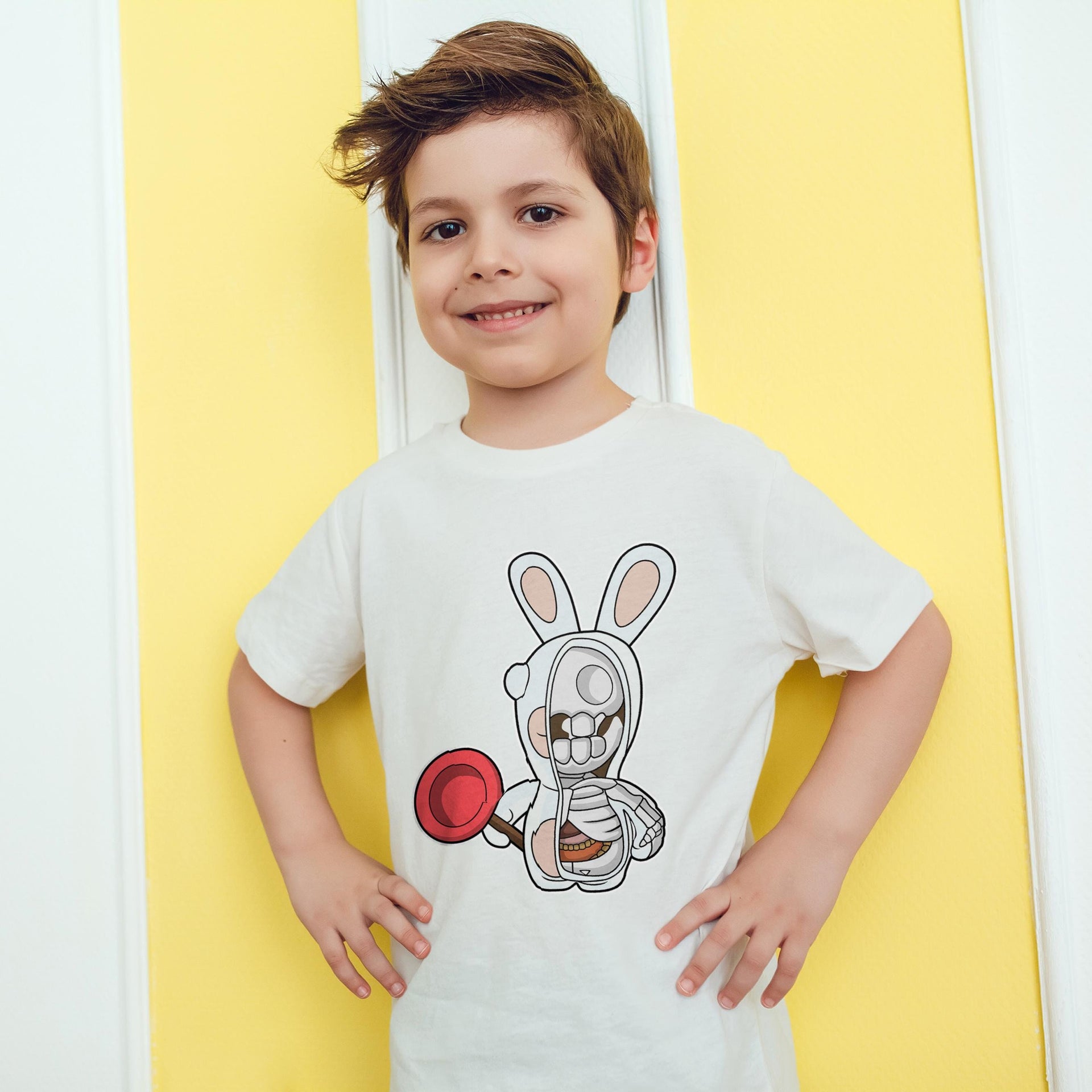 Rabbids Skeleton Cartoon – Kids & Toddlers T-Shirt