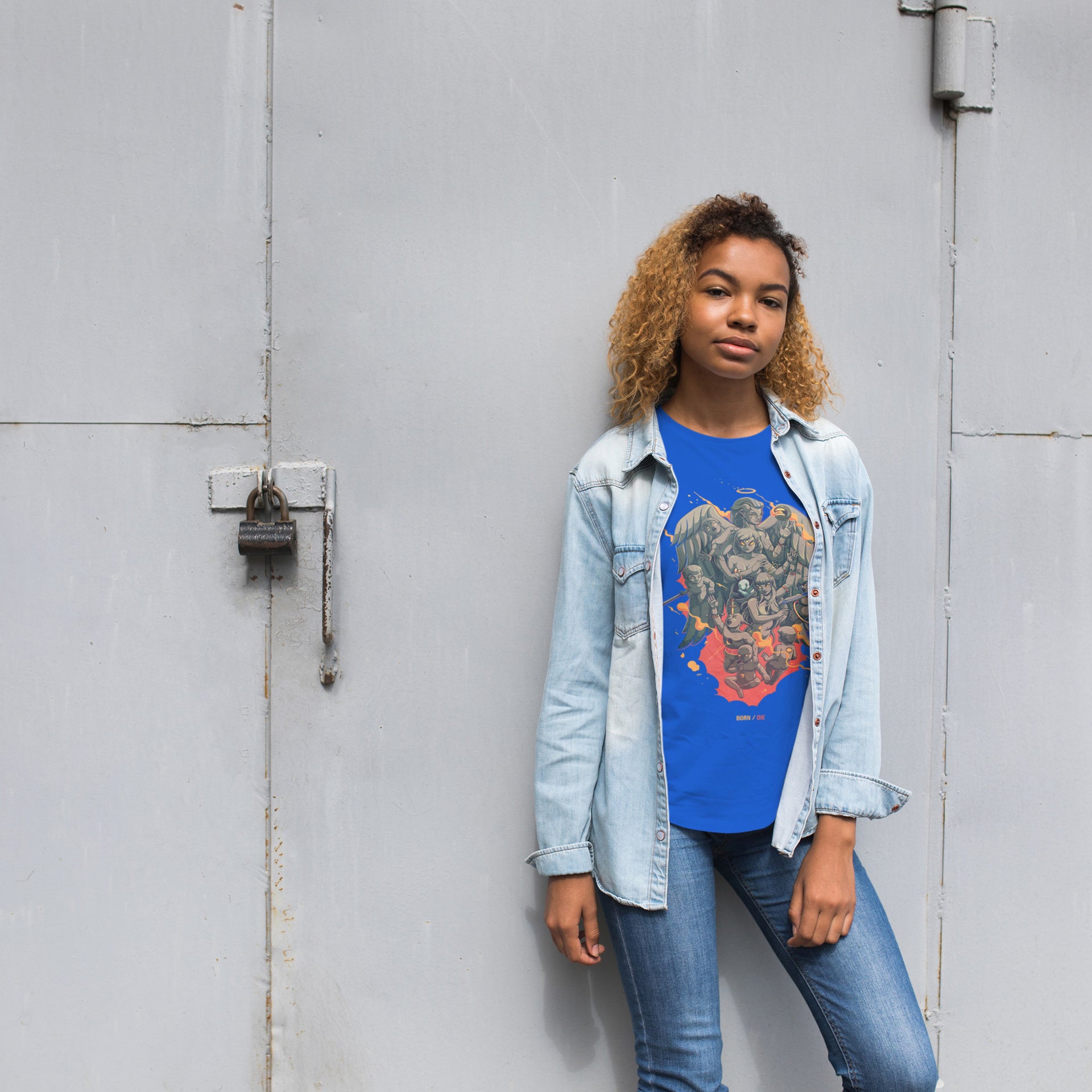 Angels And Demons T-Shirt – Surreal Neon Angel Demon T-Shirt