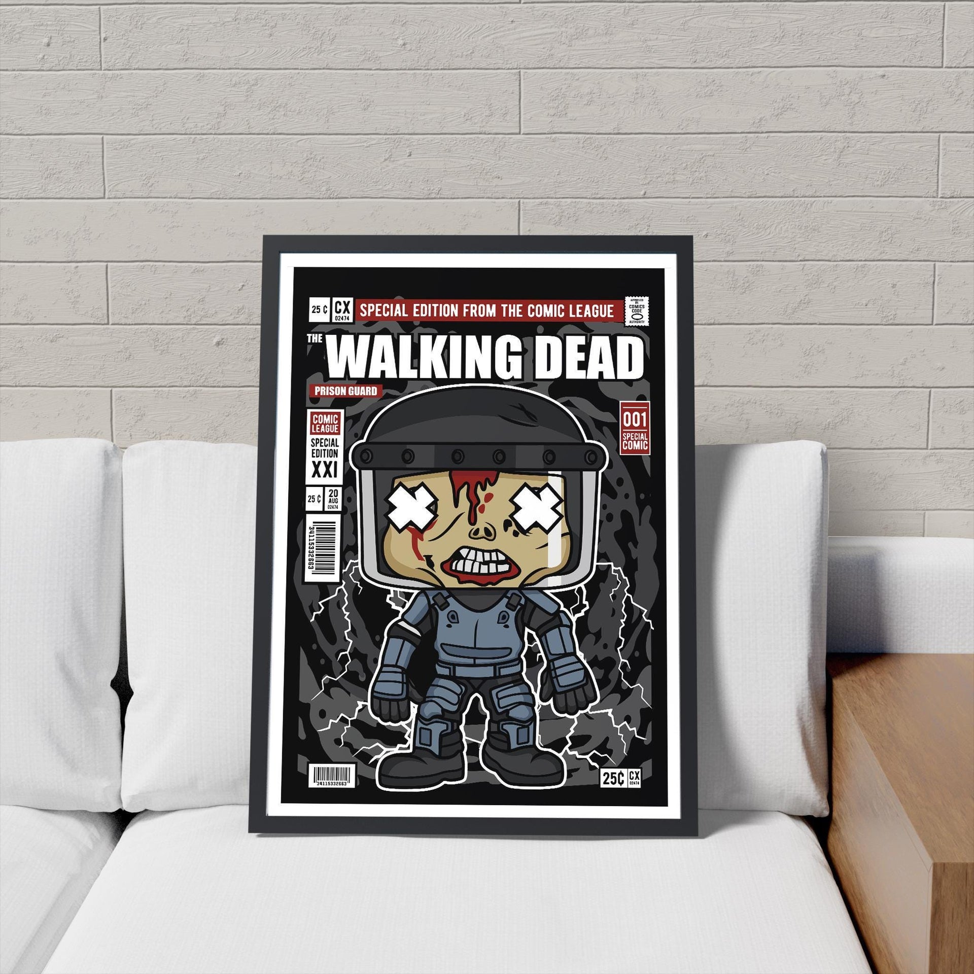 Framed Poster - Walking Dead Parody Comic Art